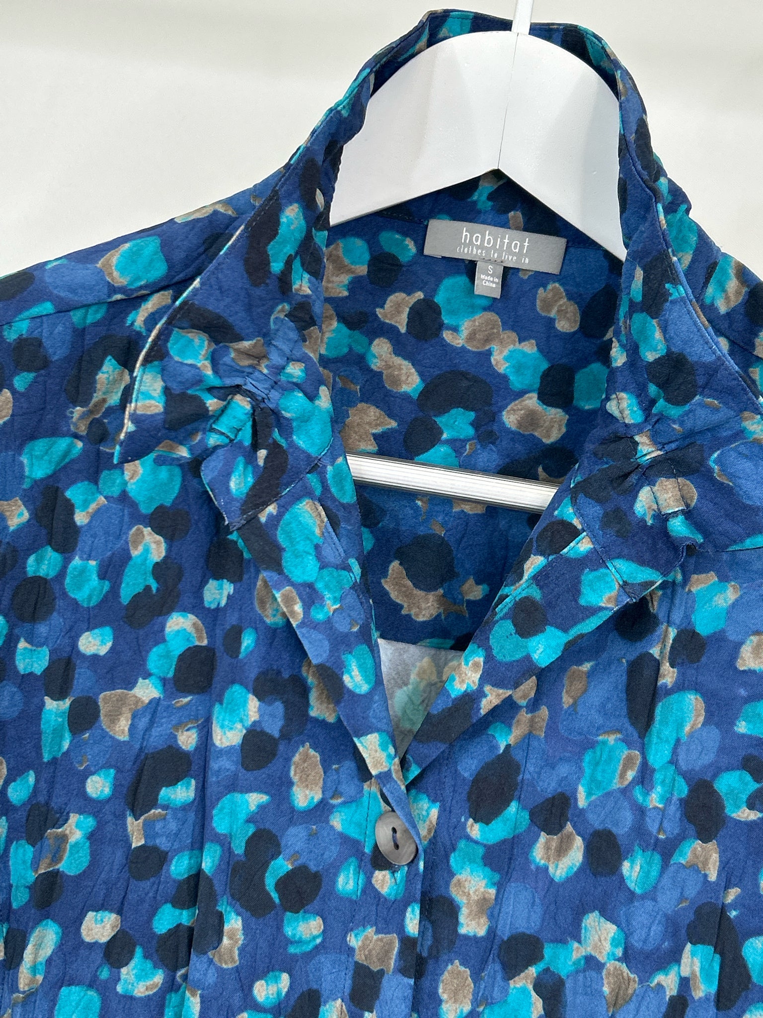 HABITAT Size S Blue Print Women Dress