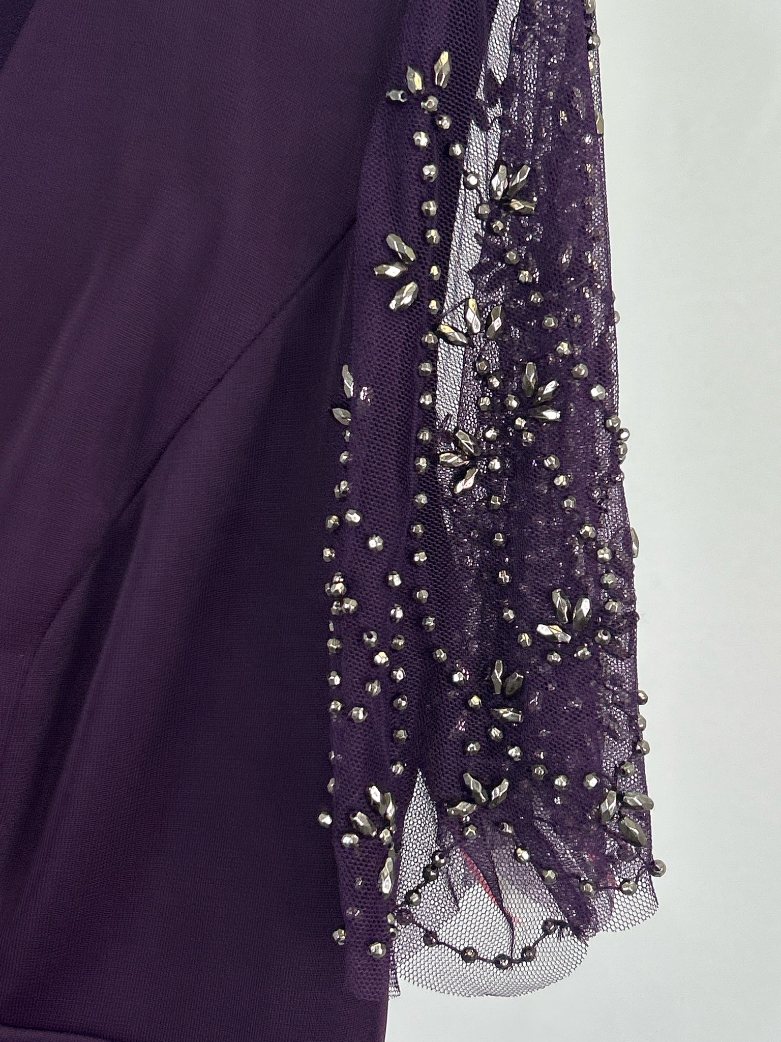 XCAPE Size 16 EGGPLANT Women Dress