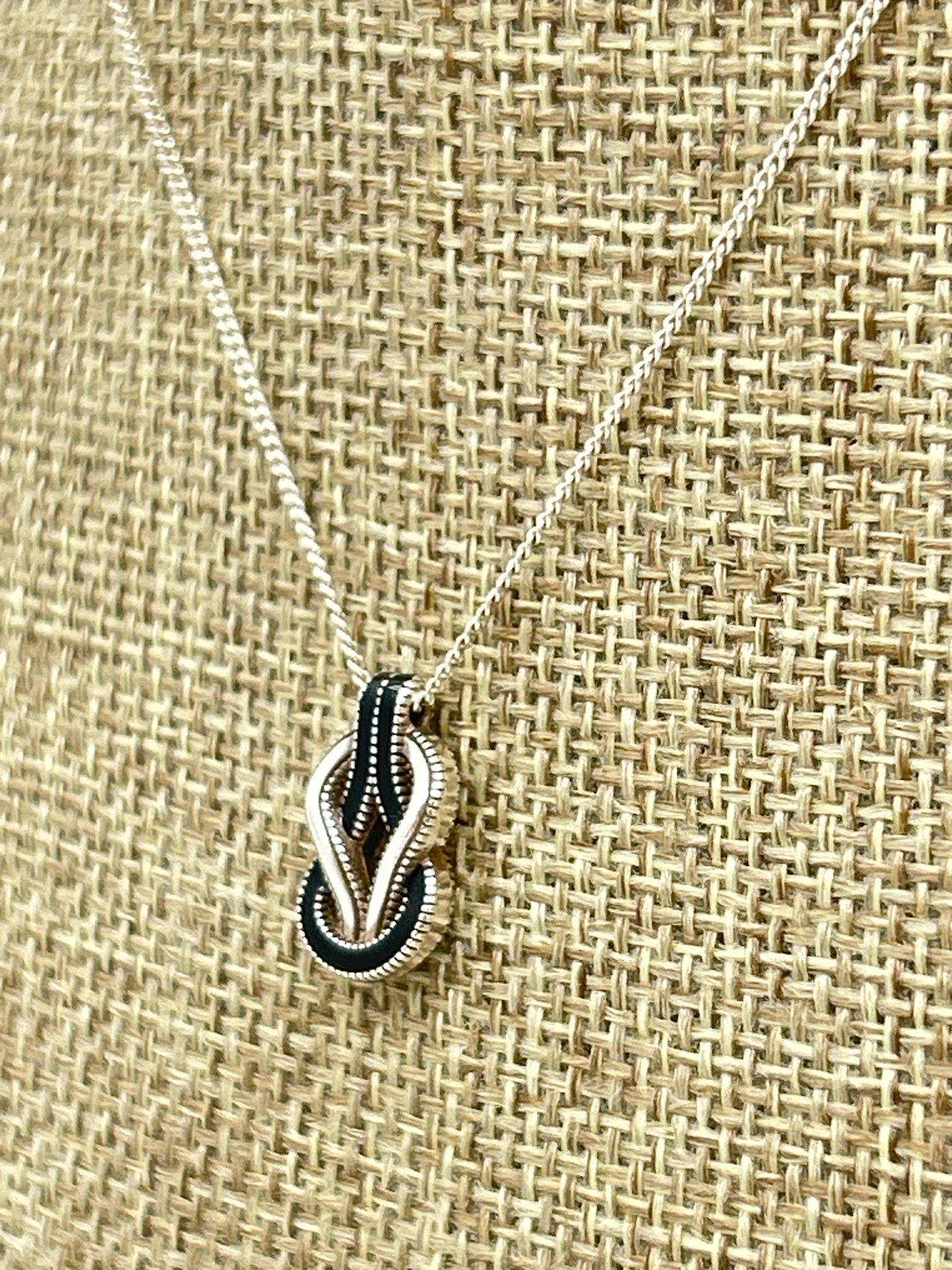 BRIGHTON Silver and Black Necklace