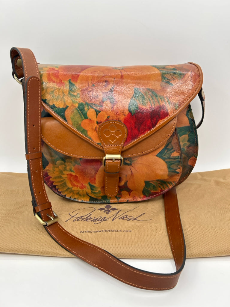 PATRICIA NASH Brown floral Purse