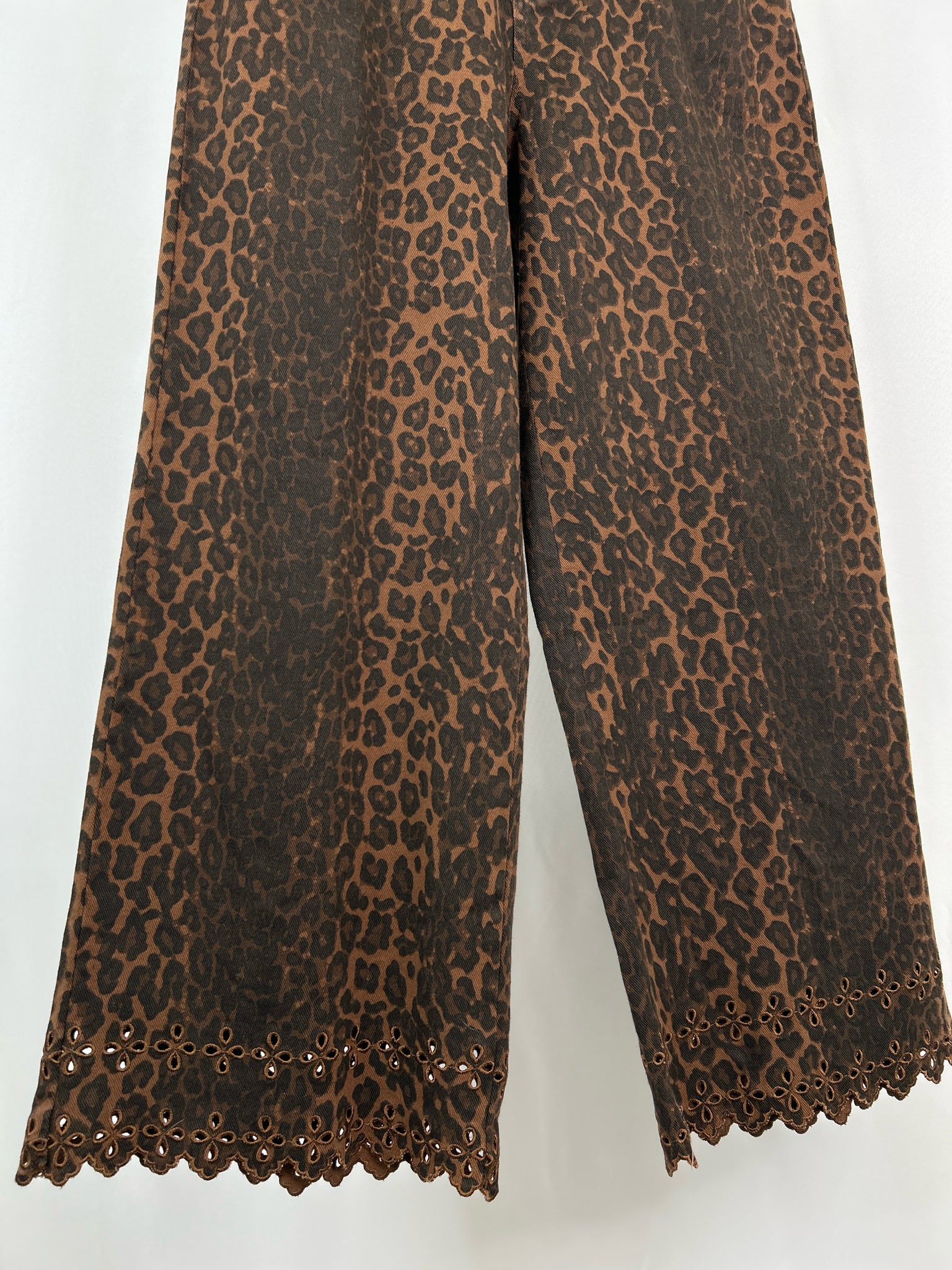 ENTRO Size L tan & black Women jeans