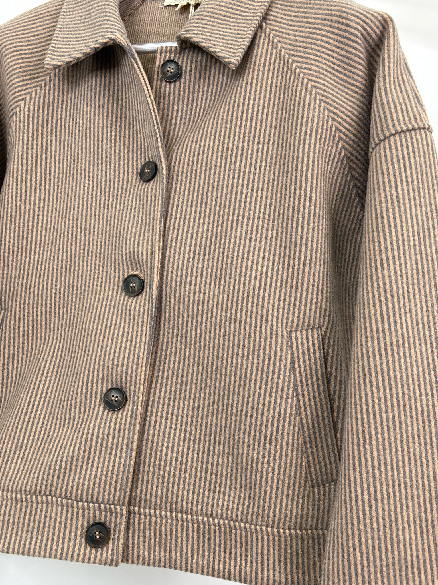 MYSTREE Size M PINK AND GRAY Women Jacket