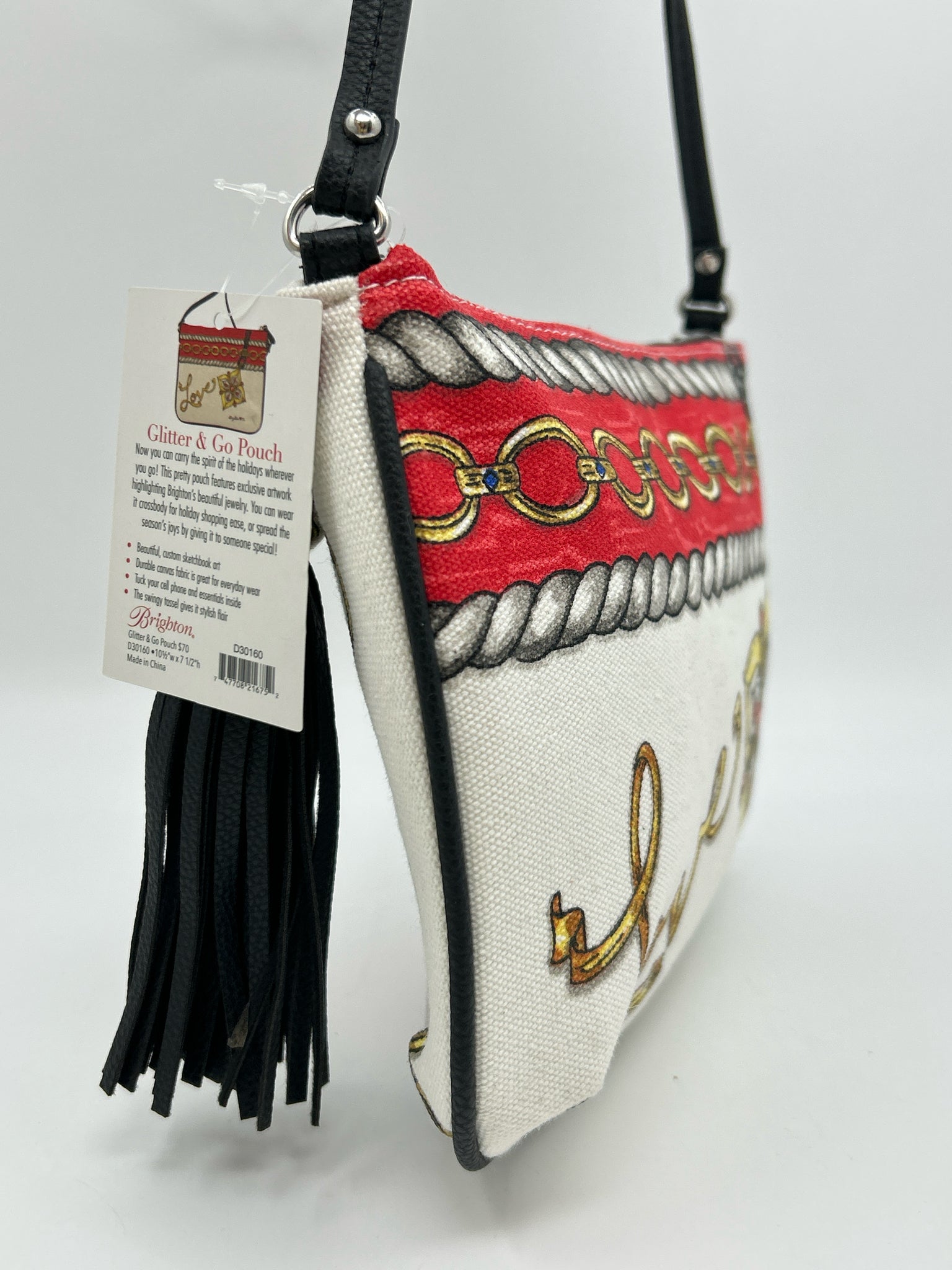 BRIGHTON WHITE AND RED Women Purse
