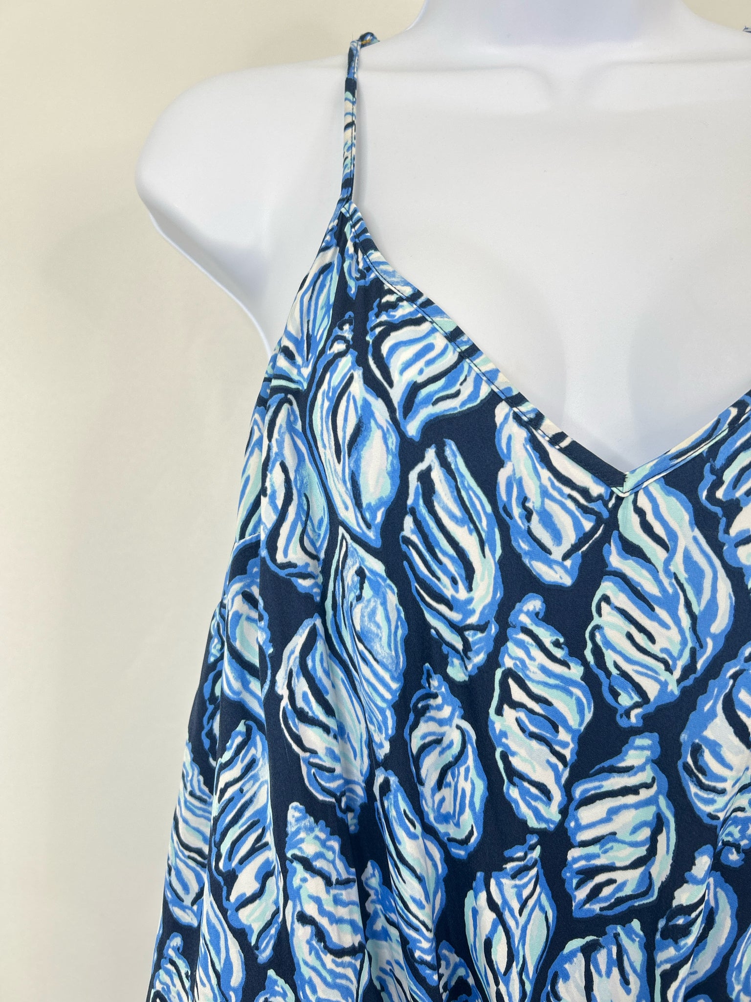 LILLY PULITZER Size L Blue Print Women Jumpsuit