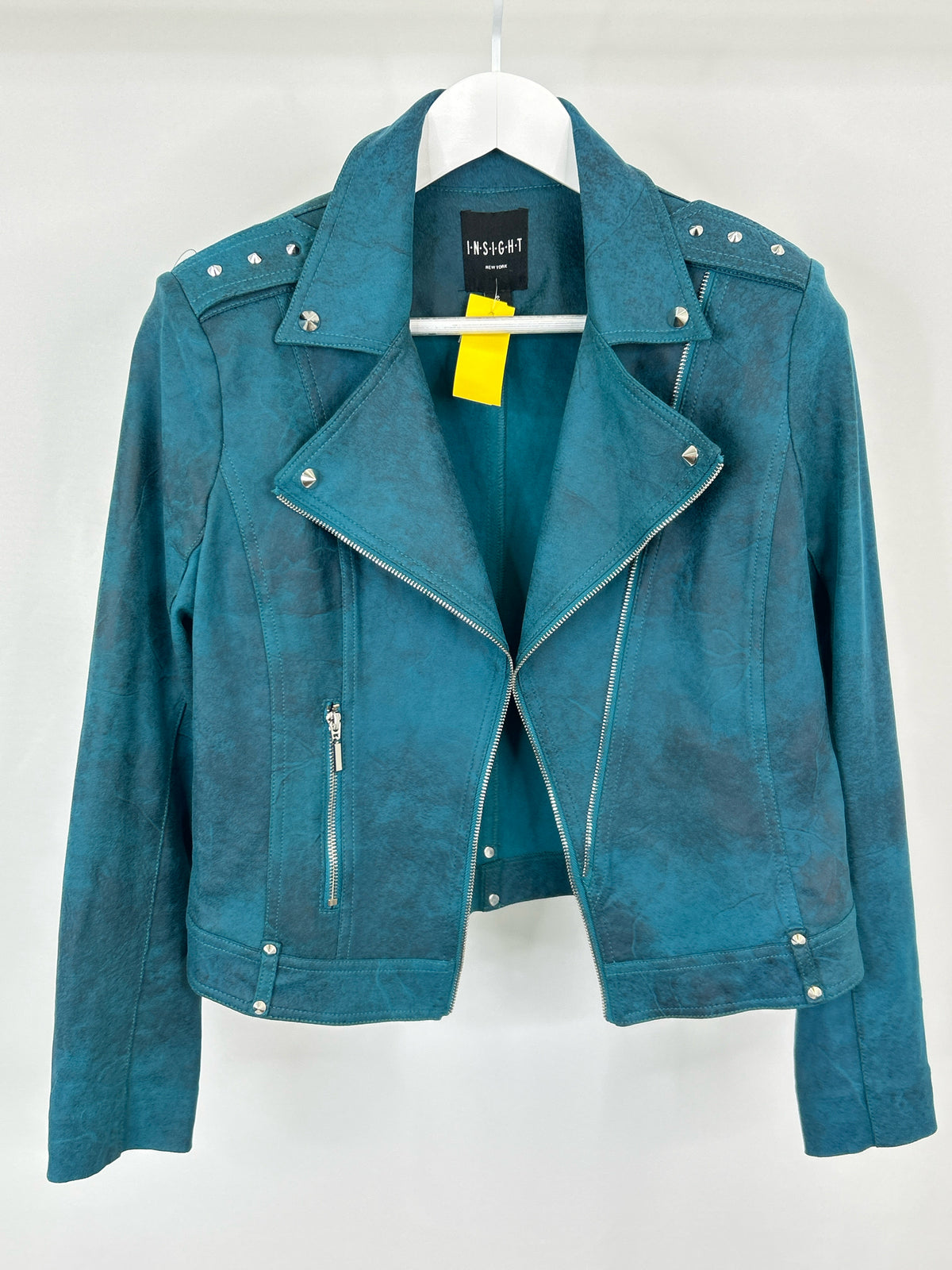 INSIGHT Size 8 TEAL AND BLACK Women Jacket