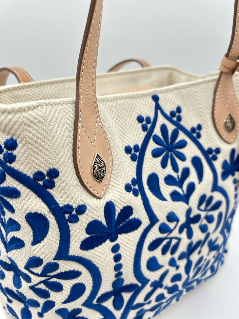 BRIGHTON BLUE AND CREAM Women's Tote