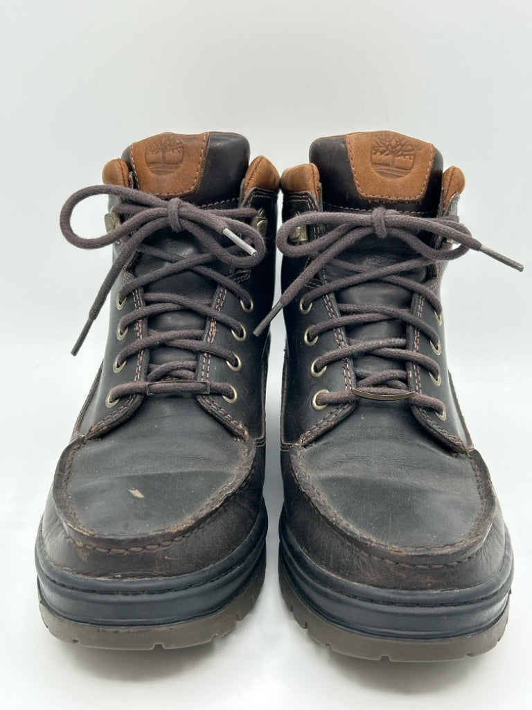 TIMBERLAND Women Size 9.5M Dark Brown Leather Booties