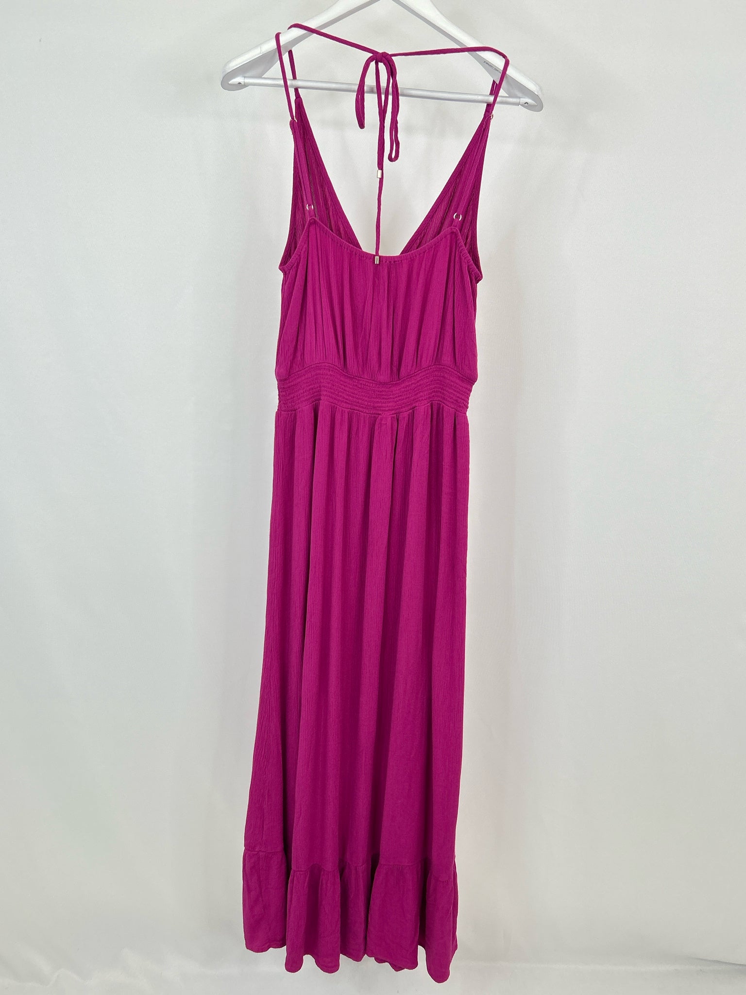 White House Black Market Size L Fuchsia Women Dress