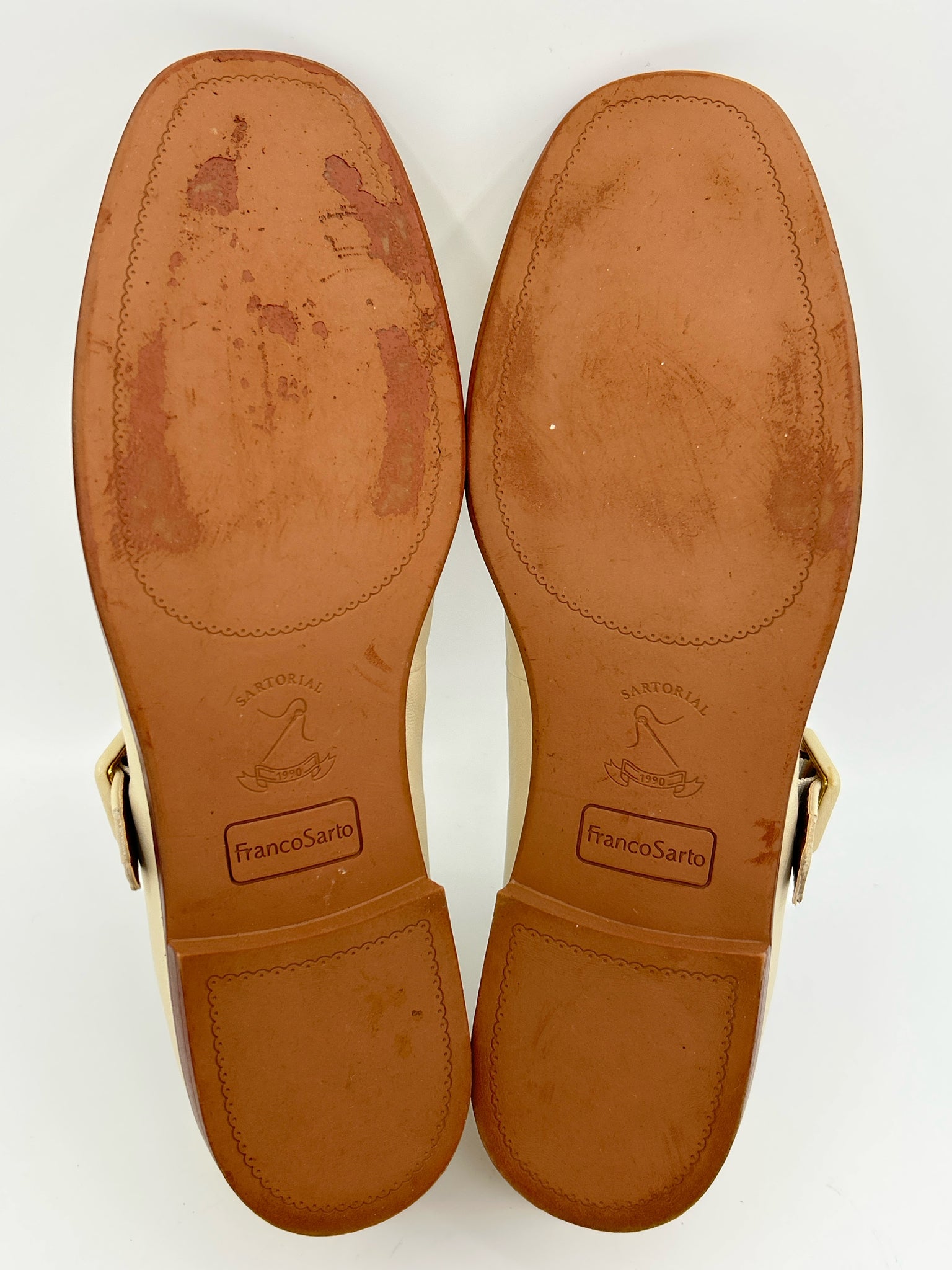 FRANCO SARTO Size 8.5 Cream Women Loafer