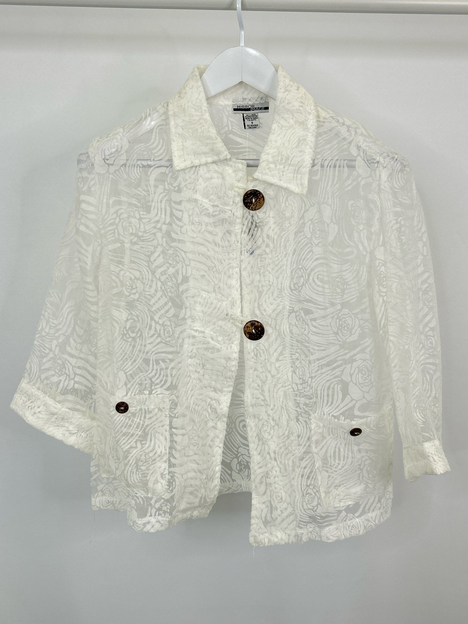 MIRROR IMAGE Size S White Women Jacket NWT
