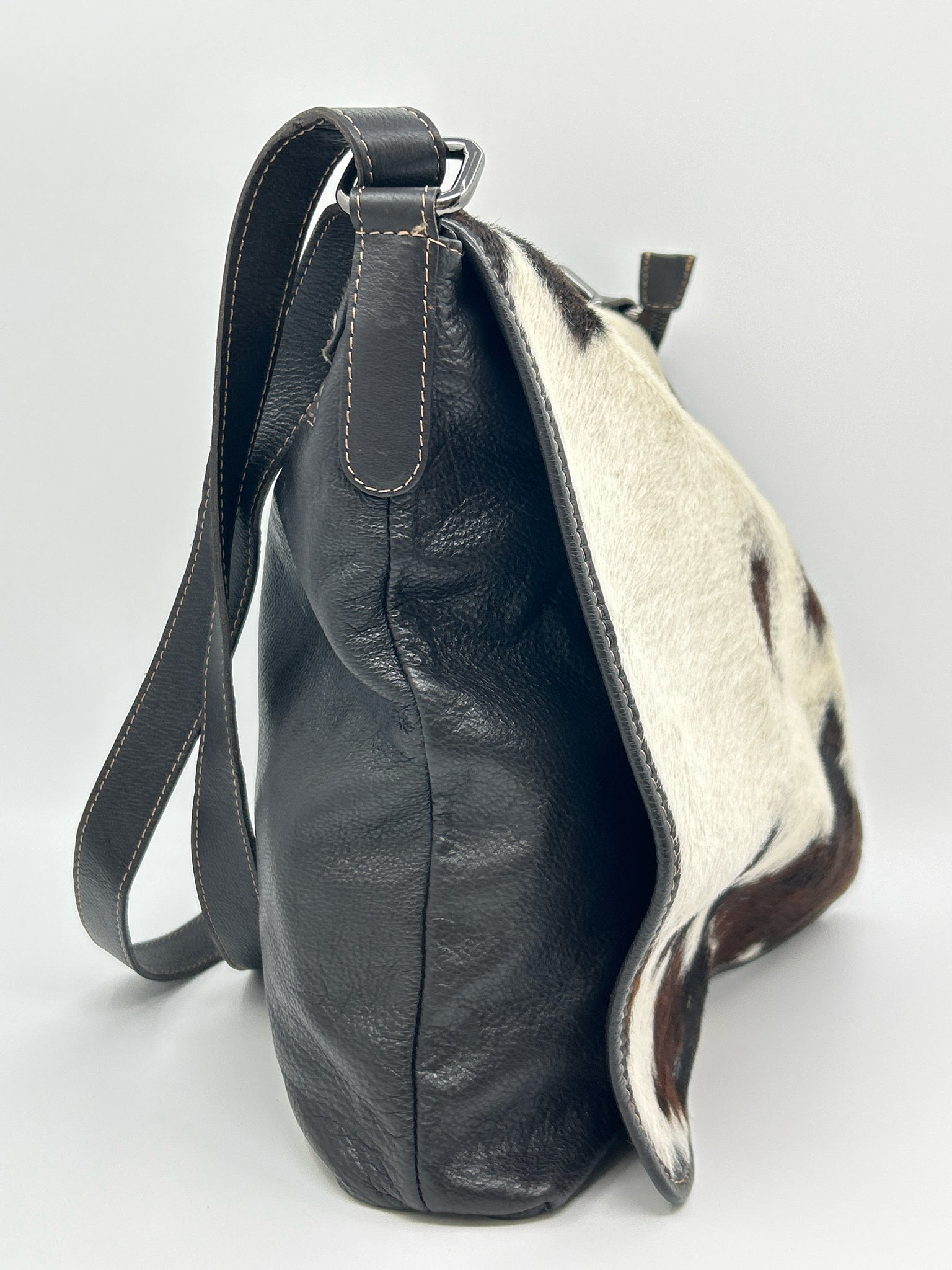 Giannotti Brown and White Women Purse