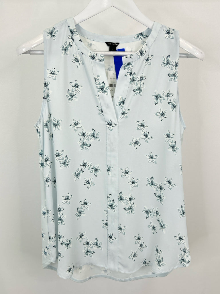 ANN TAYLOR Size S Blue floral Women's Top