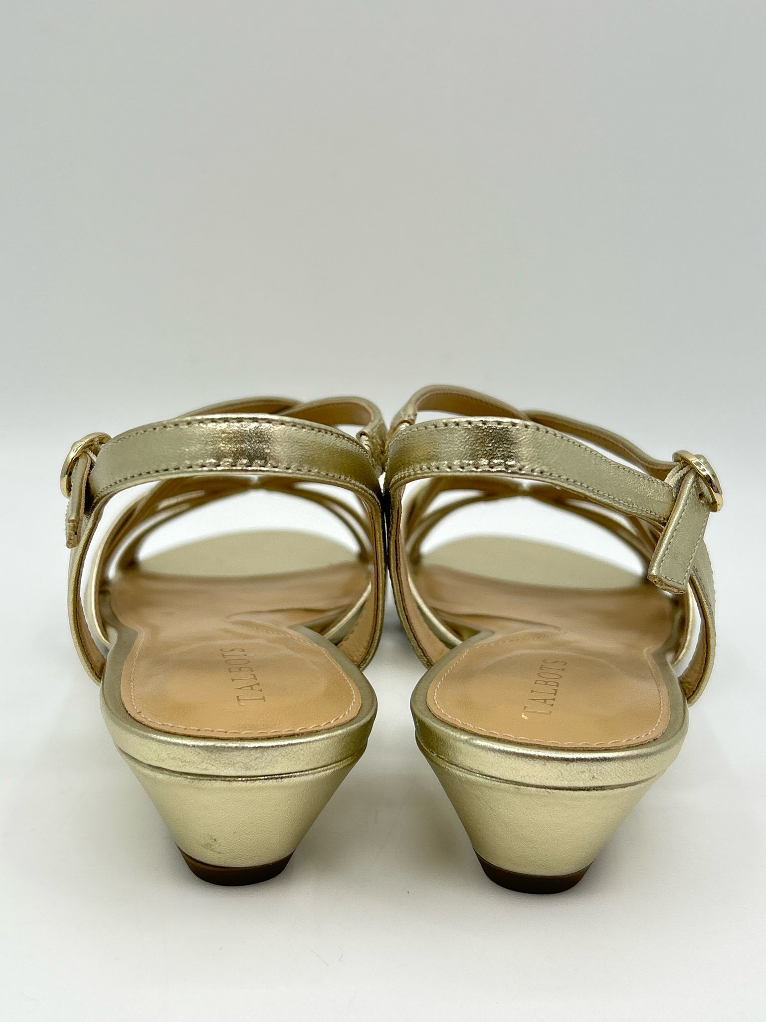 TALBOTS Size 9M gold metallic Women Sandal