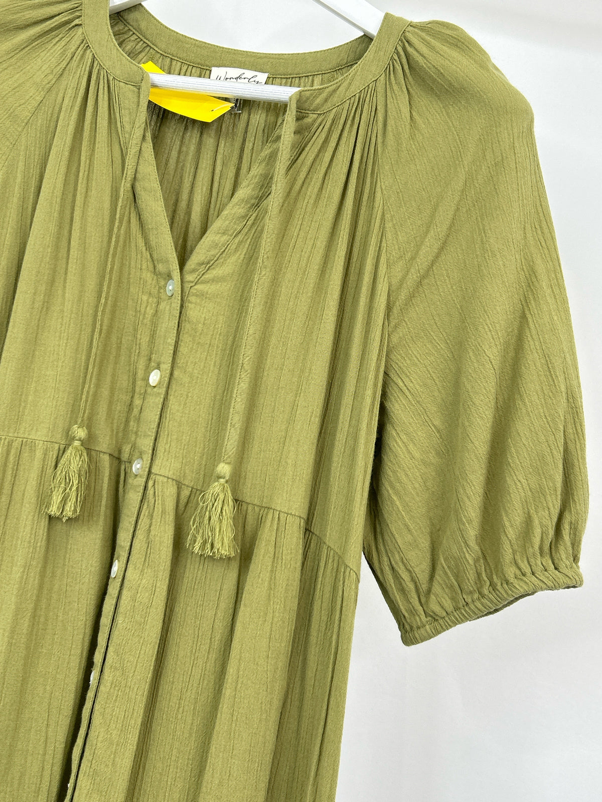 WONDERLY Size S Green Women Dress