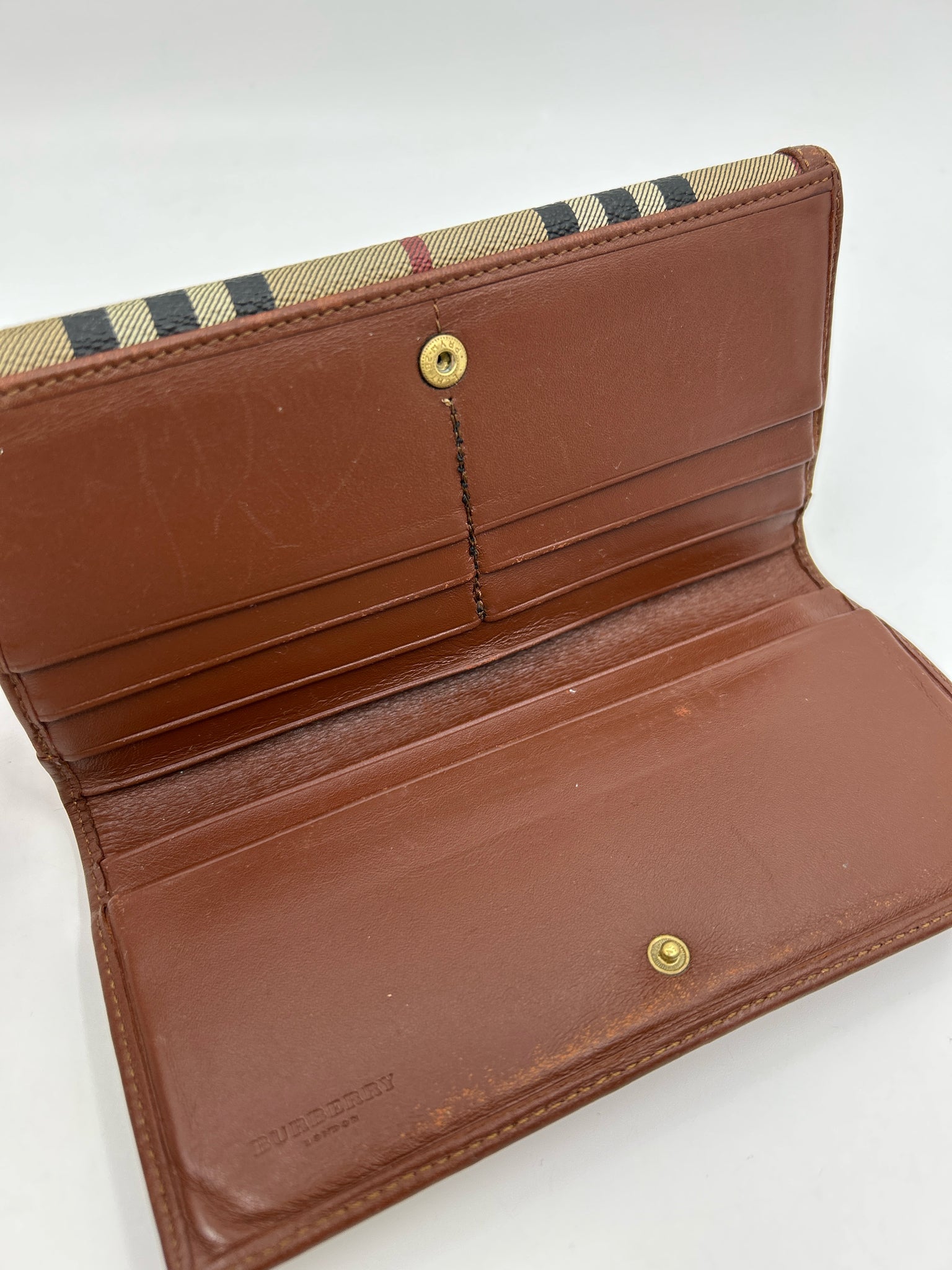 BURBERRY Tan Plaid Women Wallet