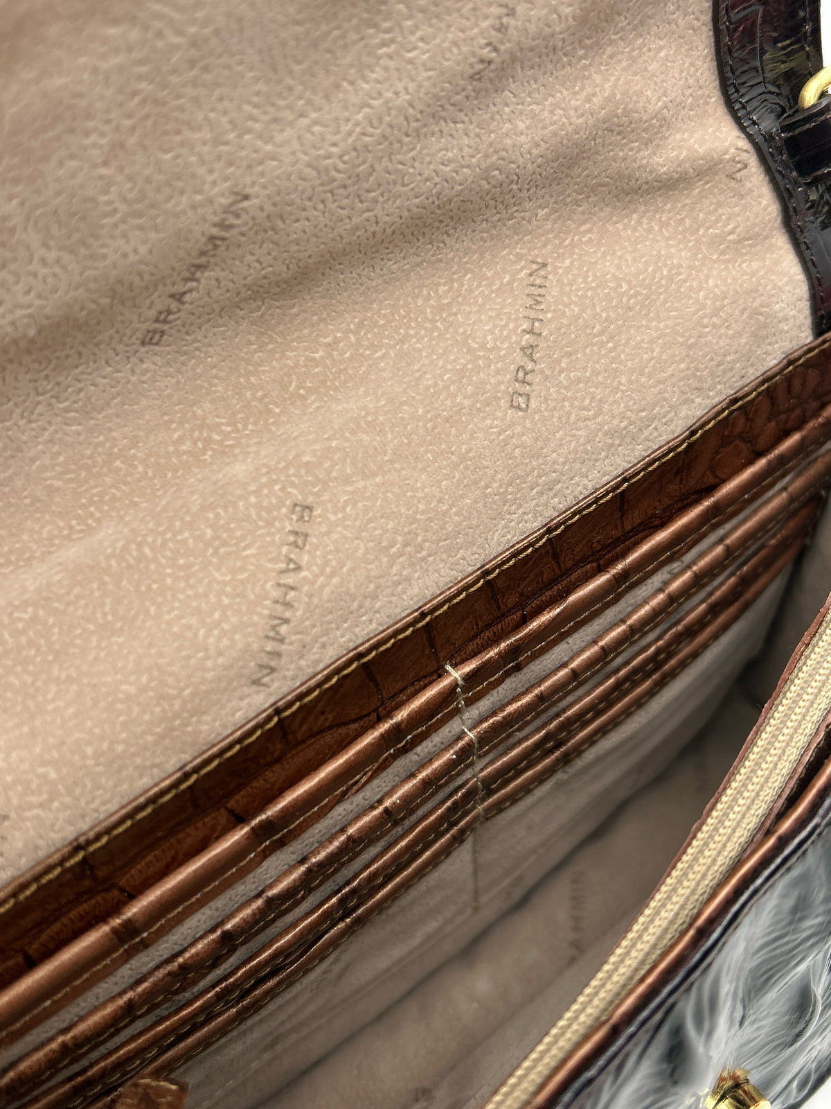 BRAHMIN TAN AND BROWN Women Purse