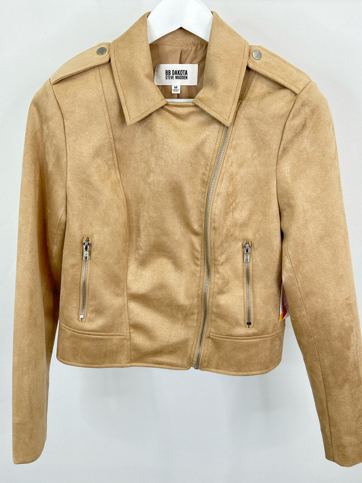 BB DAKOTA Steve Madden Size M Beige Women Jacket NWT