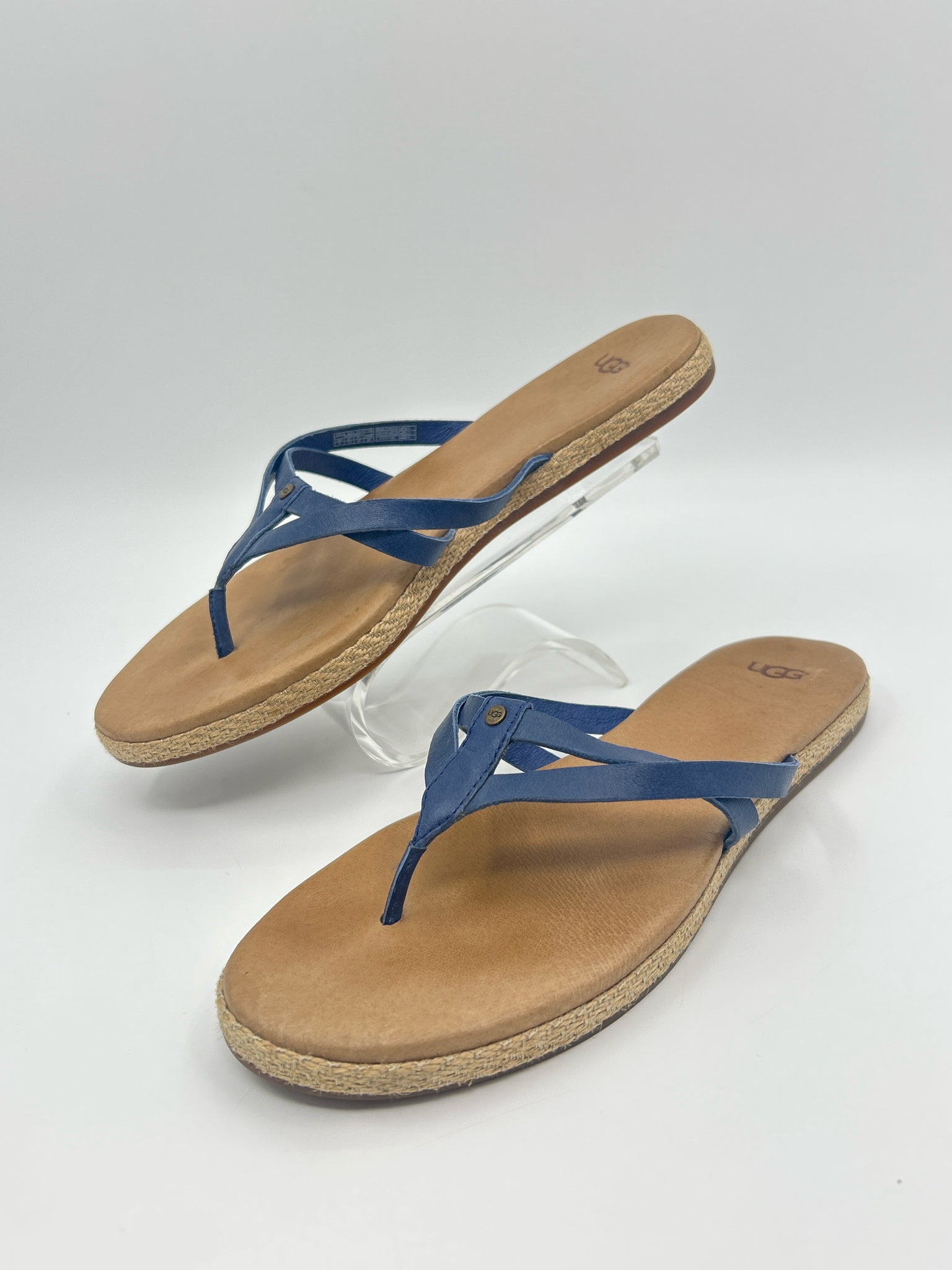 UGG Size 9 BLUE & BROWN Women Sandal