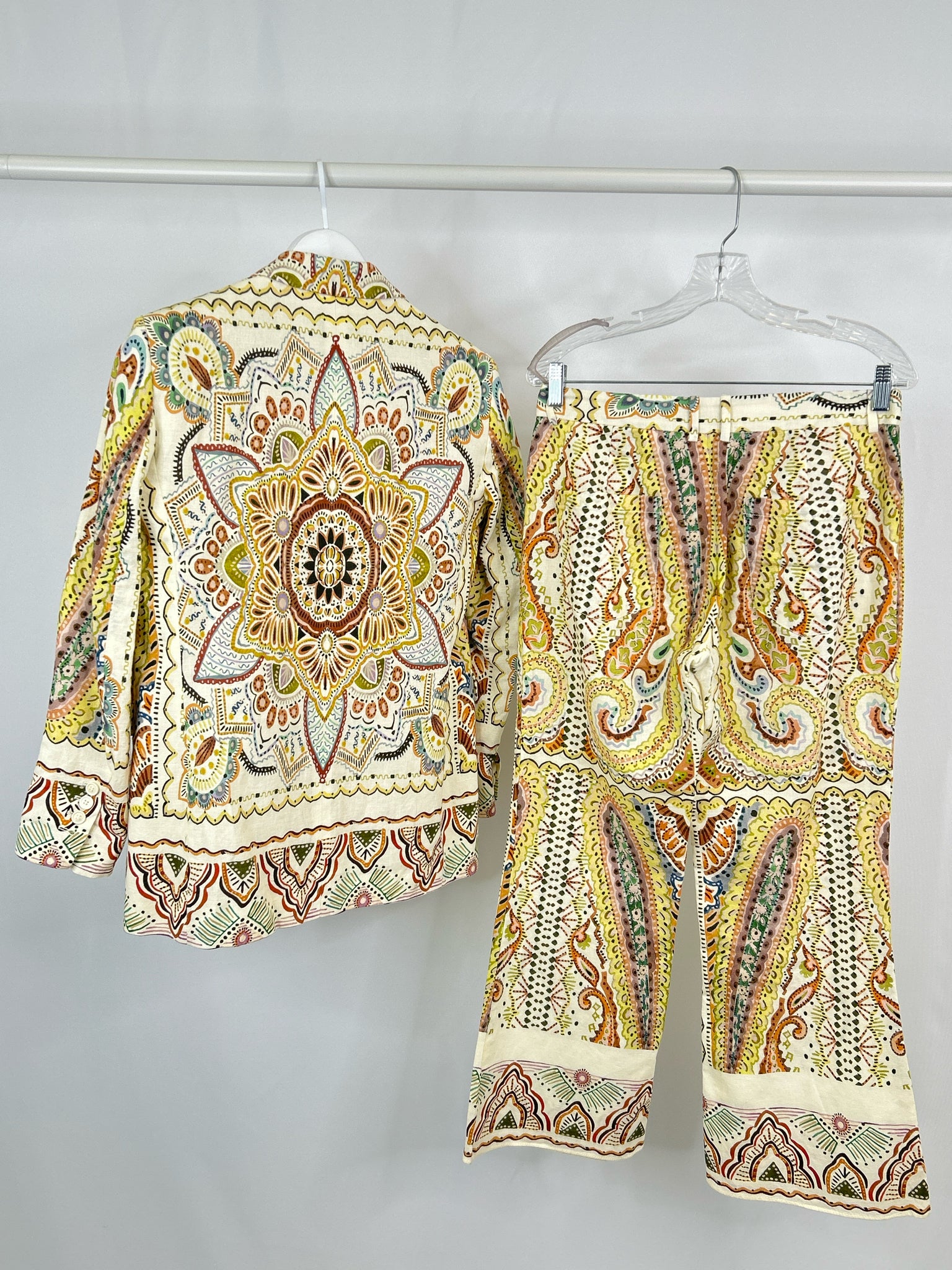 ZARA Size S Multi-Color Women 2-Piece w/pants