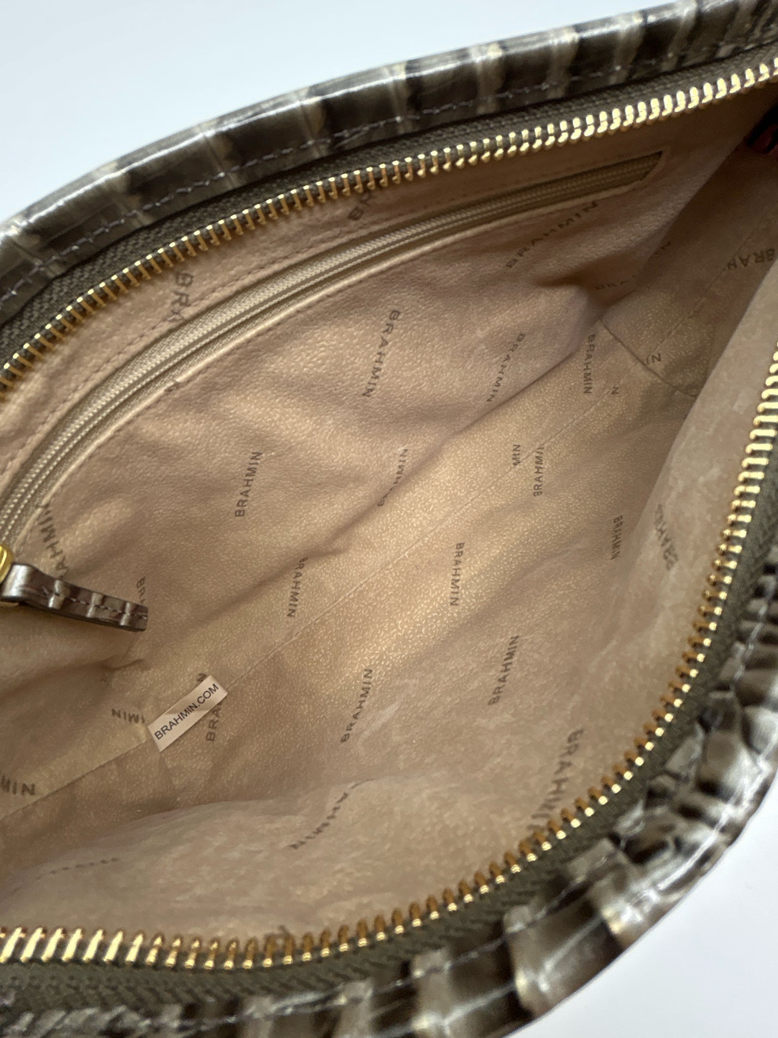 BRAHMIN GRAY AND PLUM Women Wristlet