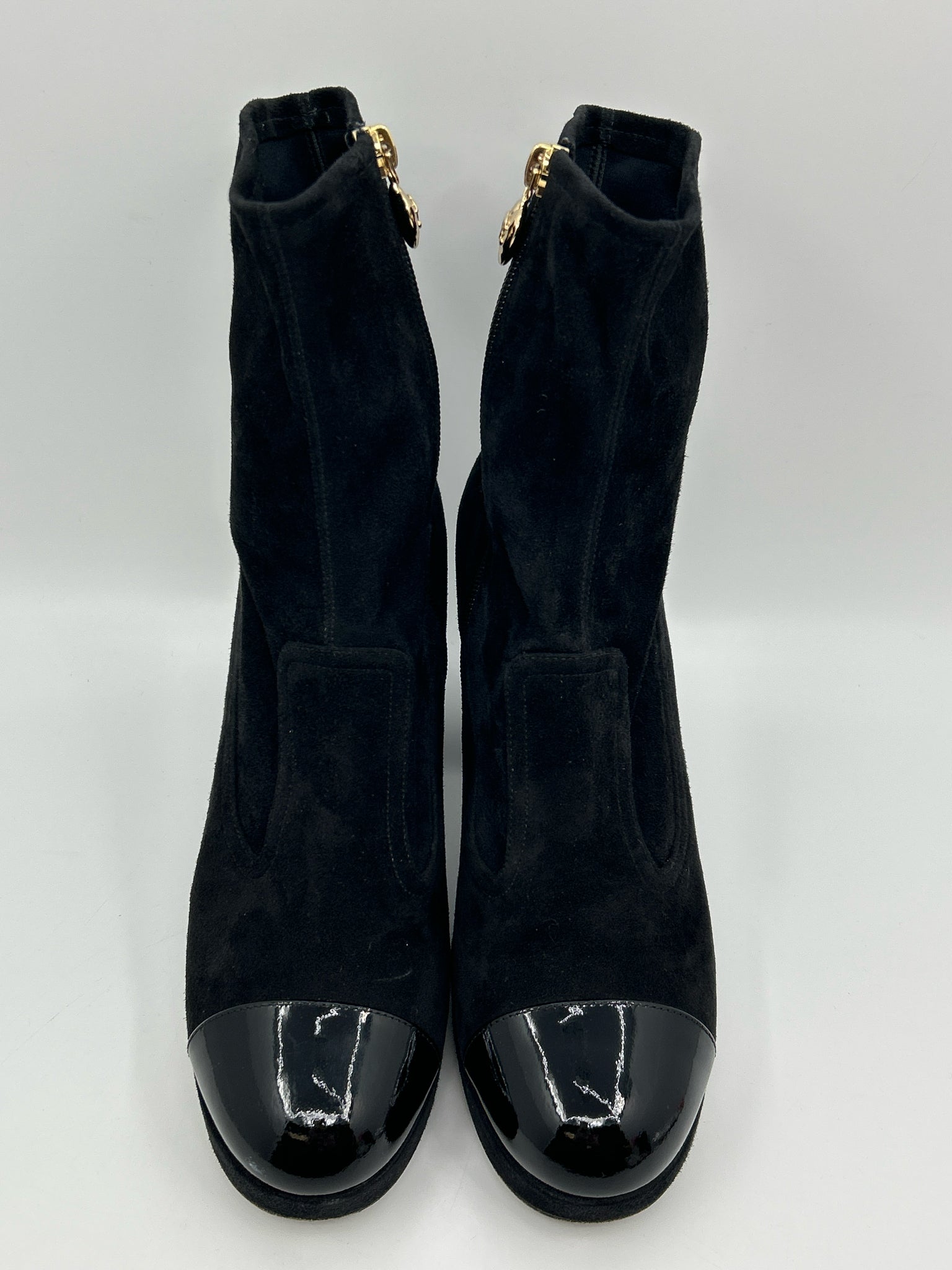 CHANEL Size 41/10 Black Women Booties