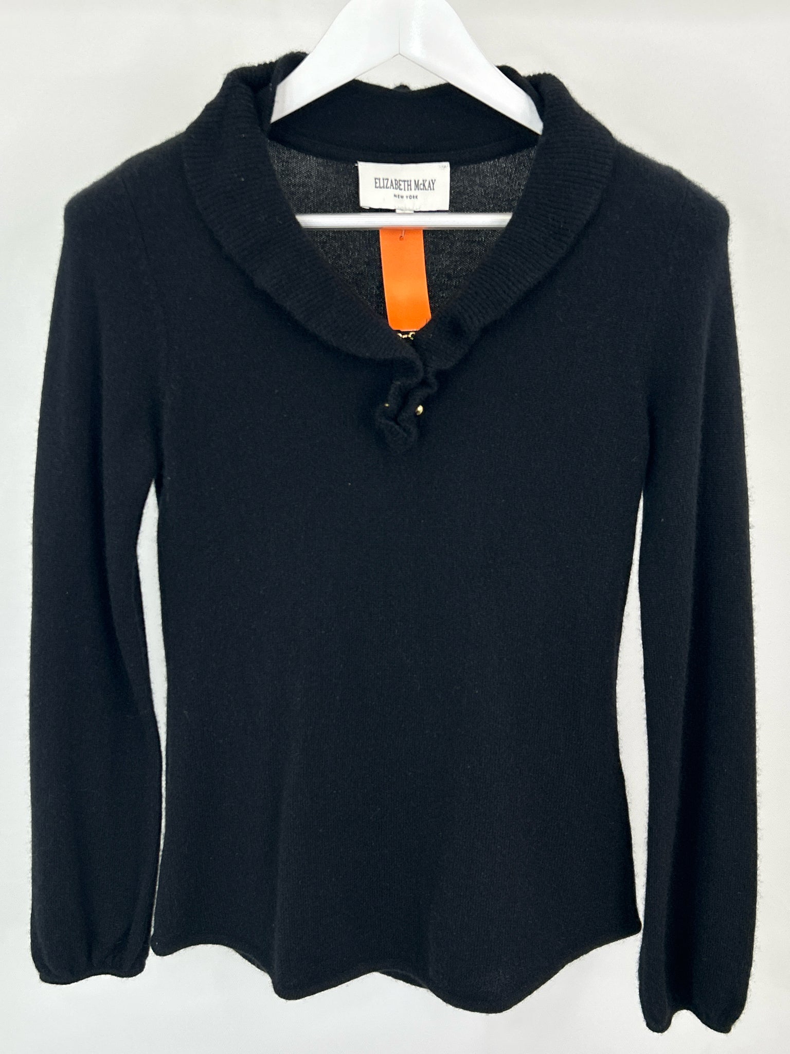 ELIZABETH MCKAY Size XS Black Women Sweater