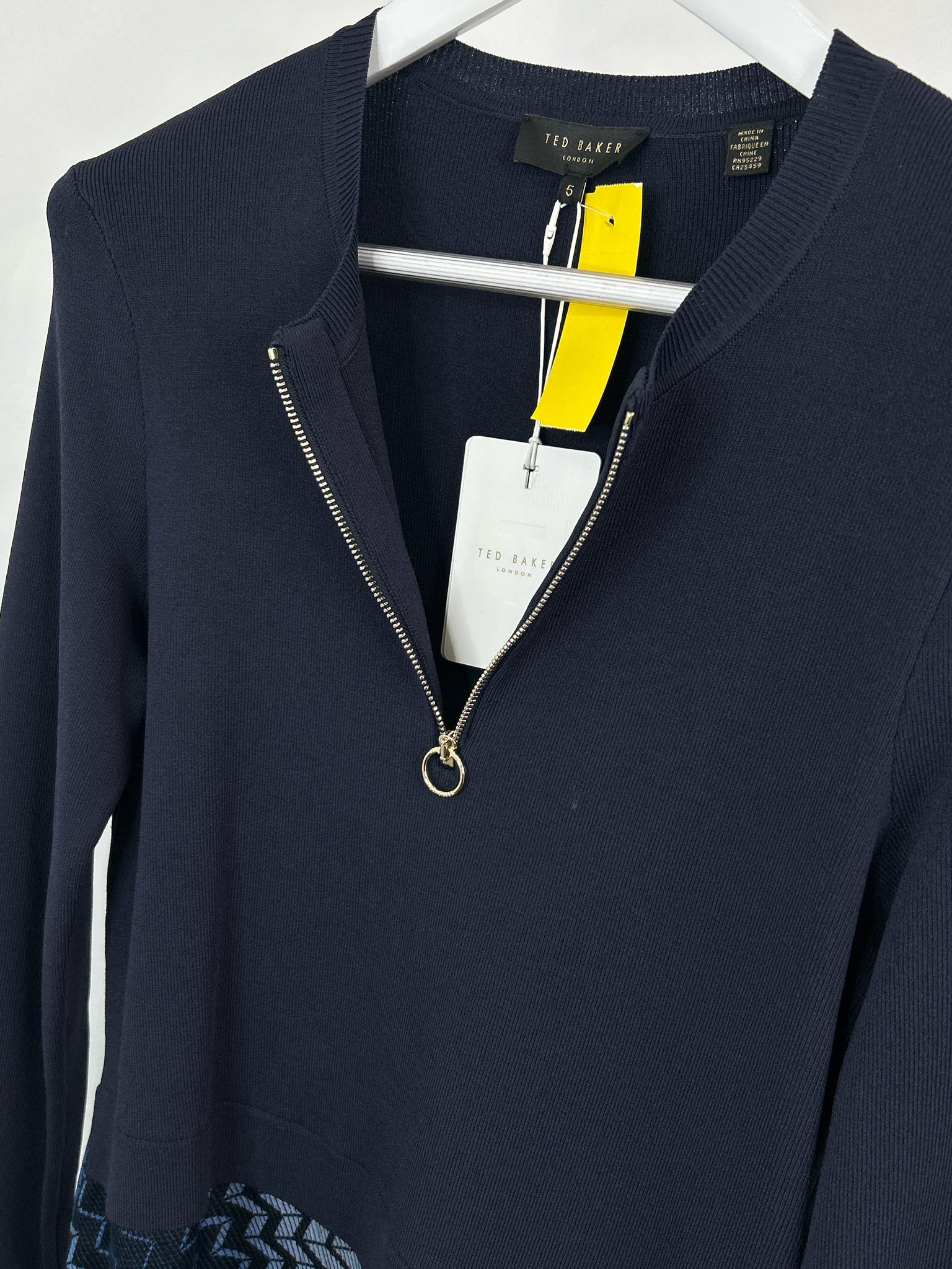 TED BAKER Size 12 Navy Women Dress NWT