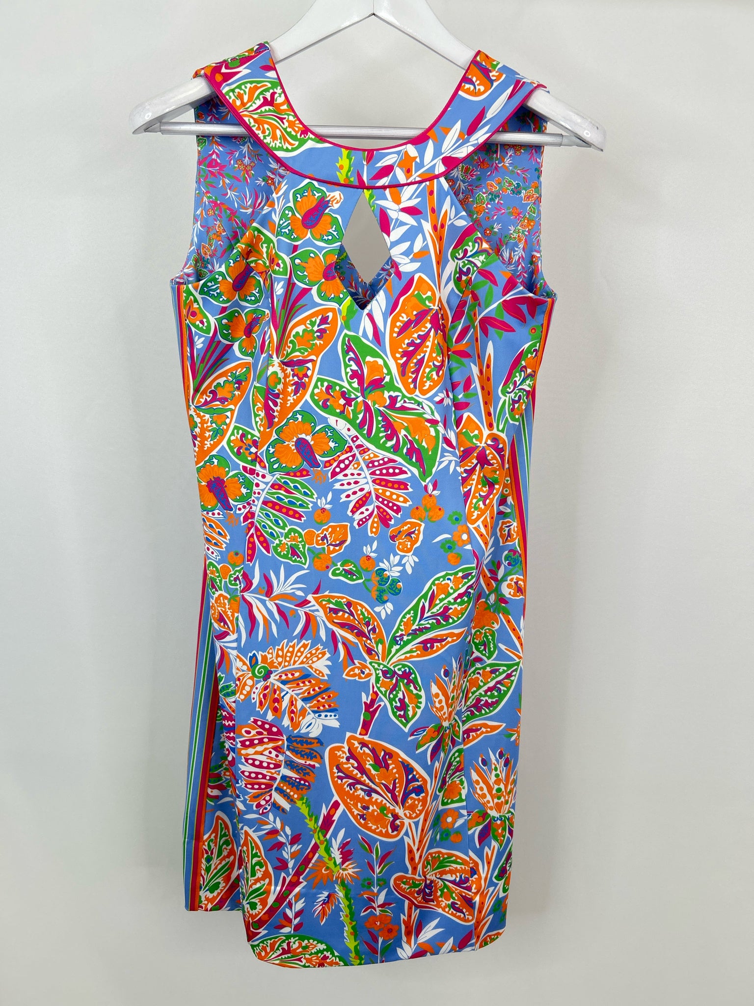GRETCHEN SCOTT Size S Blue Print Women Dress