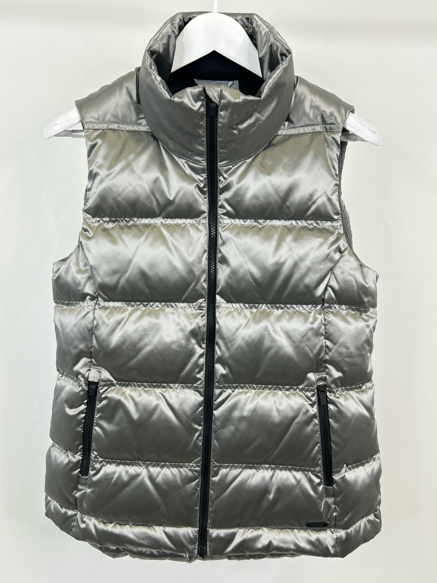 ATHLETA Size M Silver Women Vest
