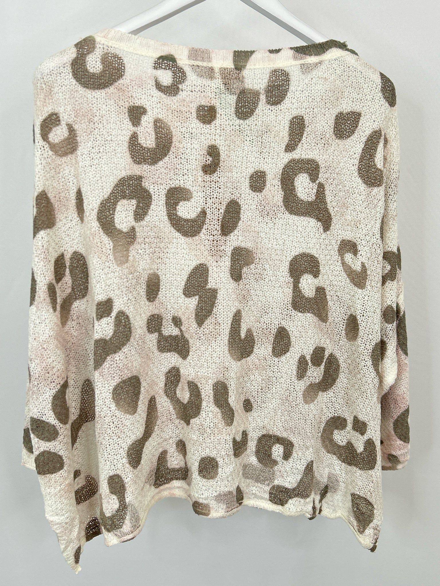 POL Size S IVORY PRINT Women Sweater