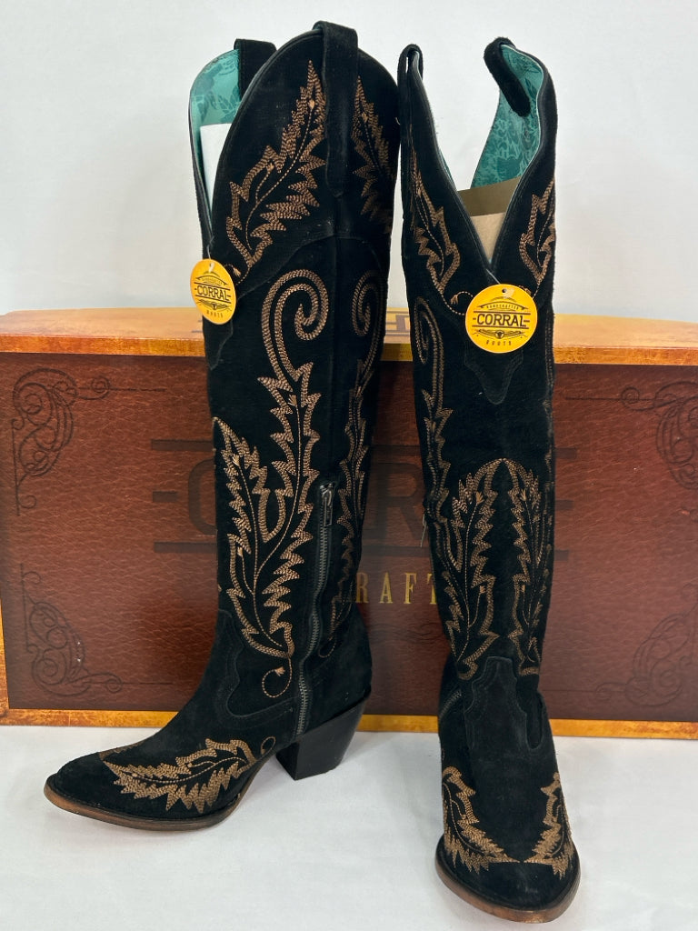 CORRAL Women Size 9 Black Boots