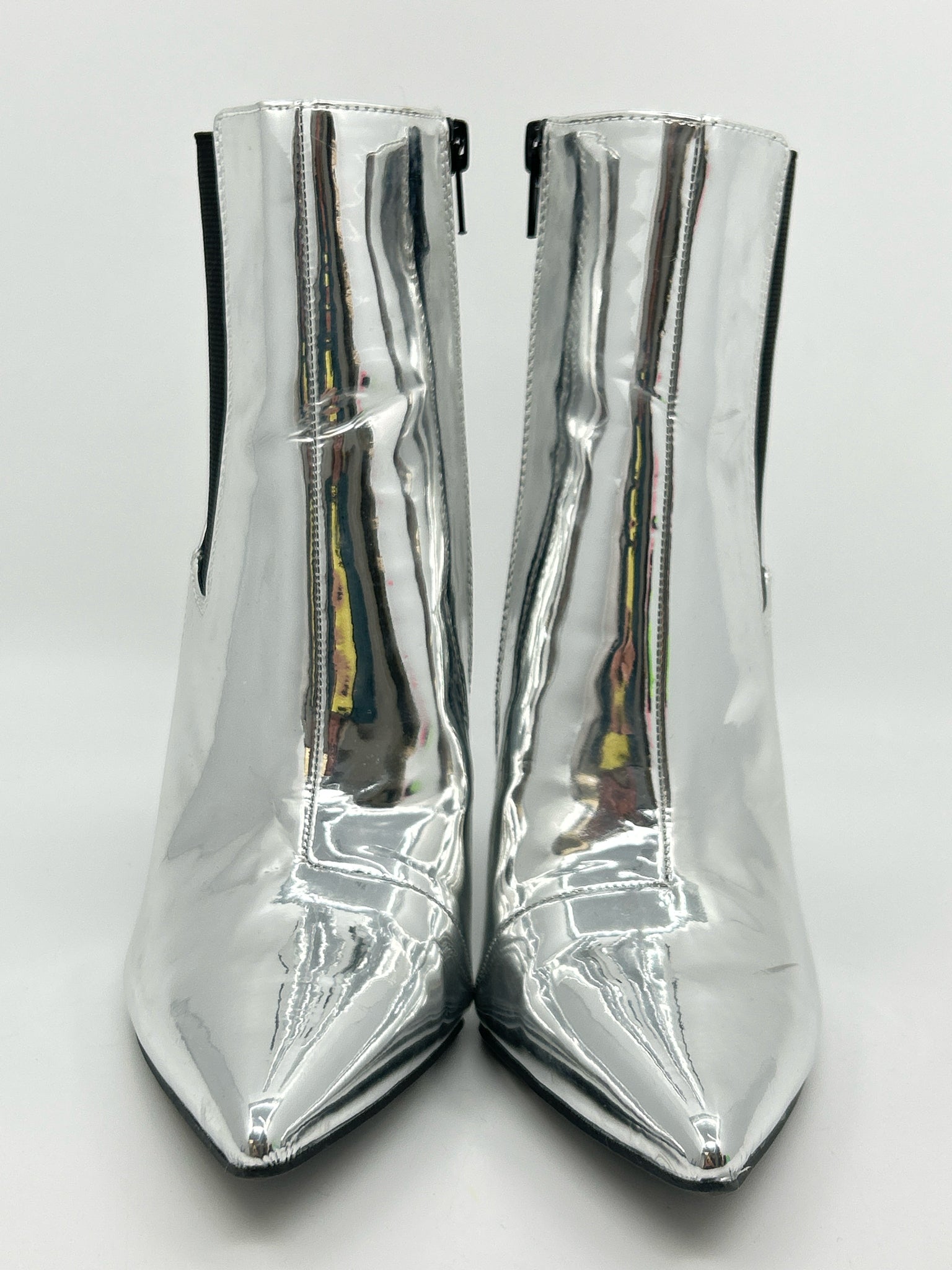 INC Size 8M Silver Women Booties