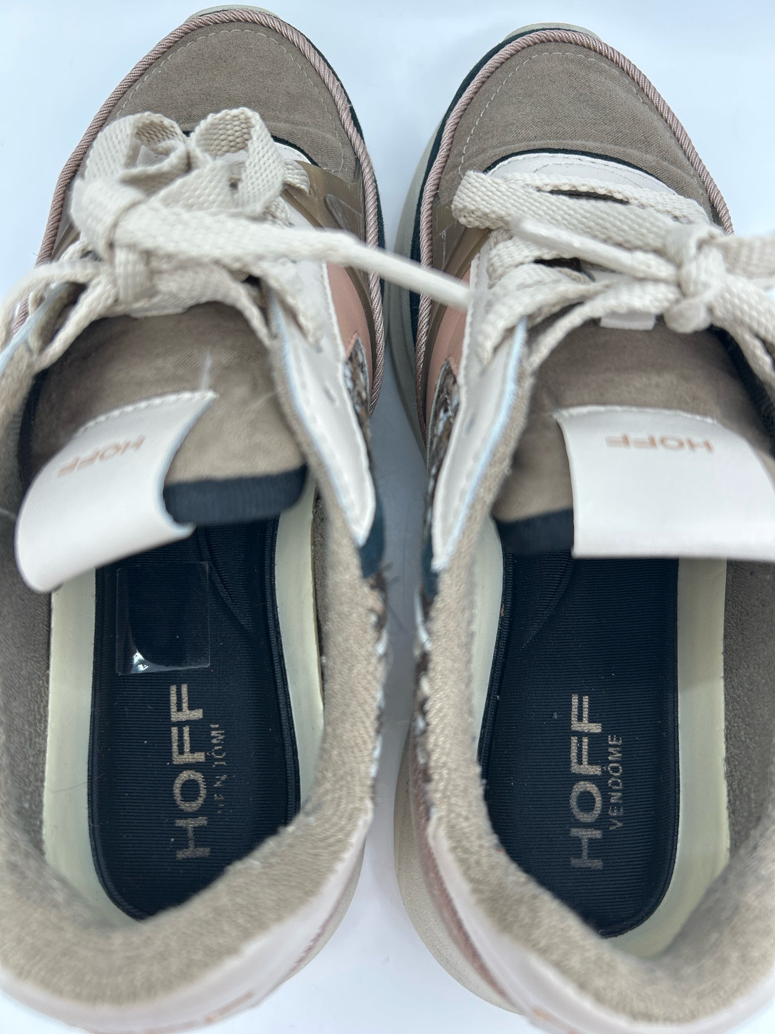 HOFF Size 6.5 Taupe and Pink Women Sneakers