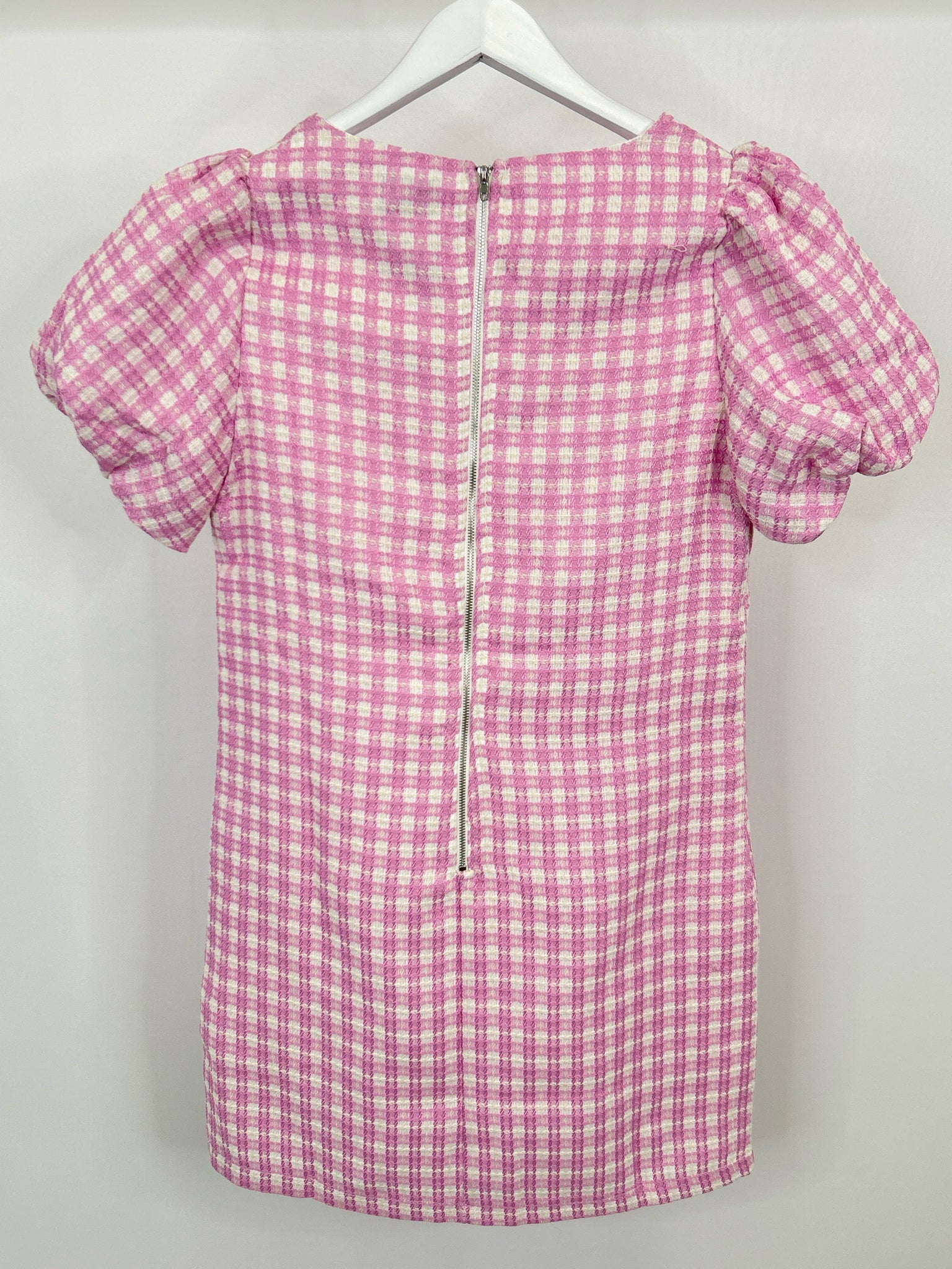 AURA Size M Pink Print Women Dress