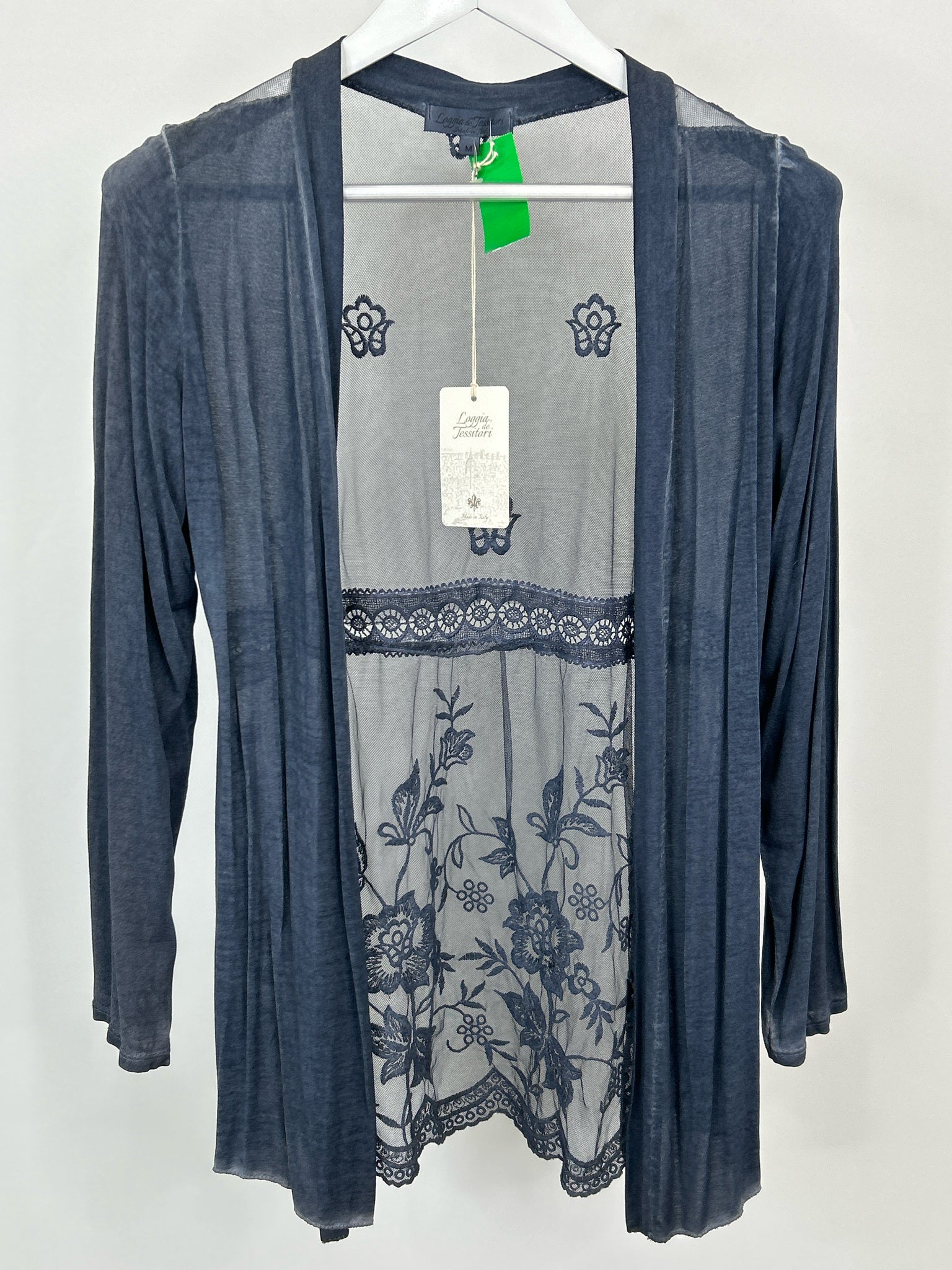 LOGGIA DE TESSITORI Size M Blue Women Cardigan