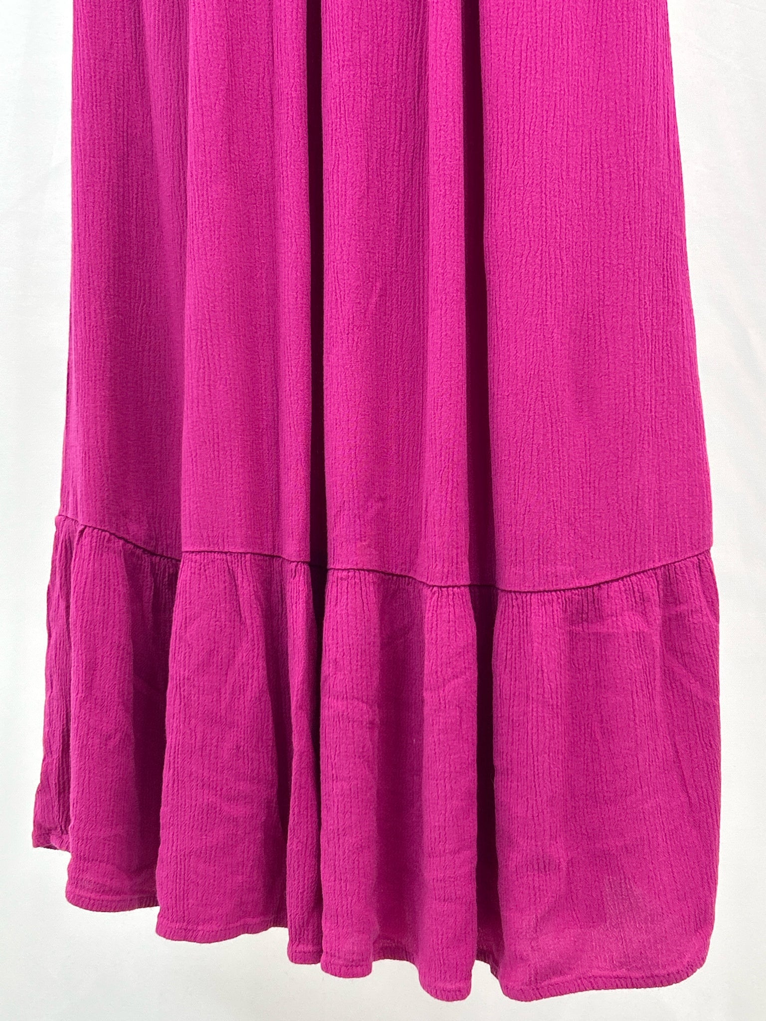 White House Black Market Size L Fuchsia Women Dress