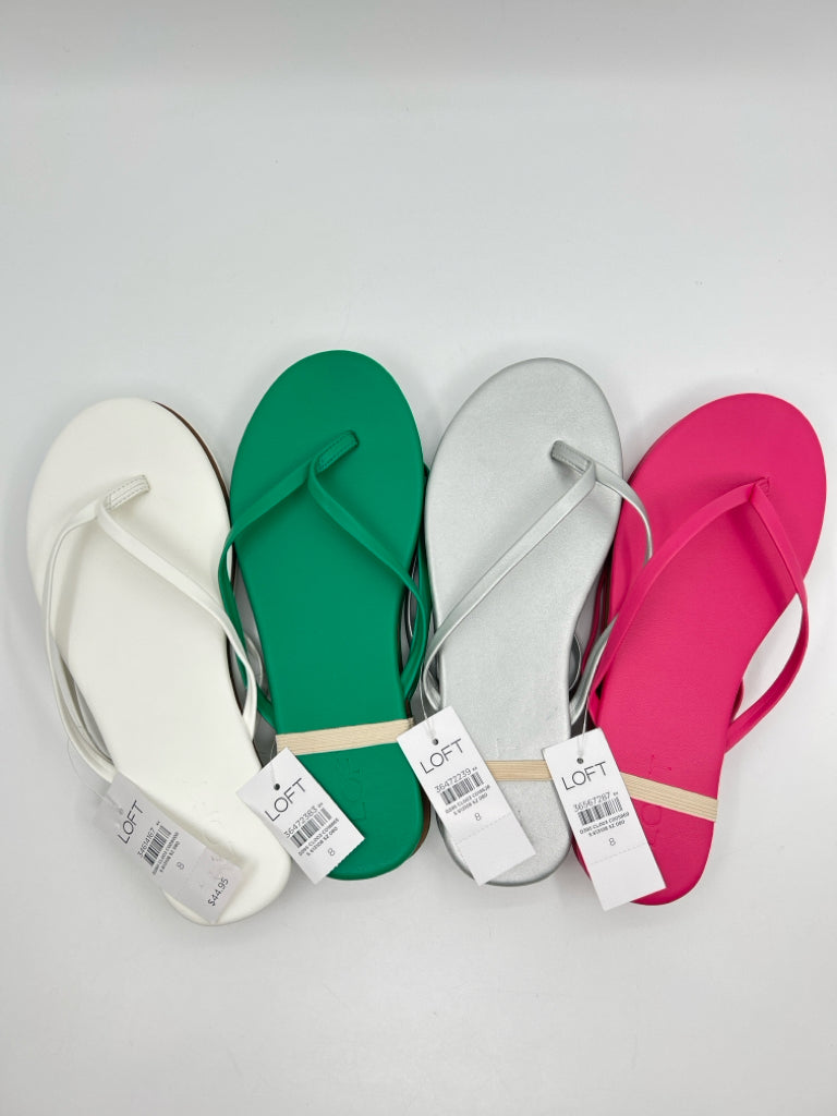 LOFT Size 8 Multi-Color Women's Flip flops