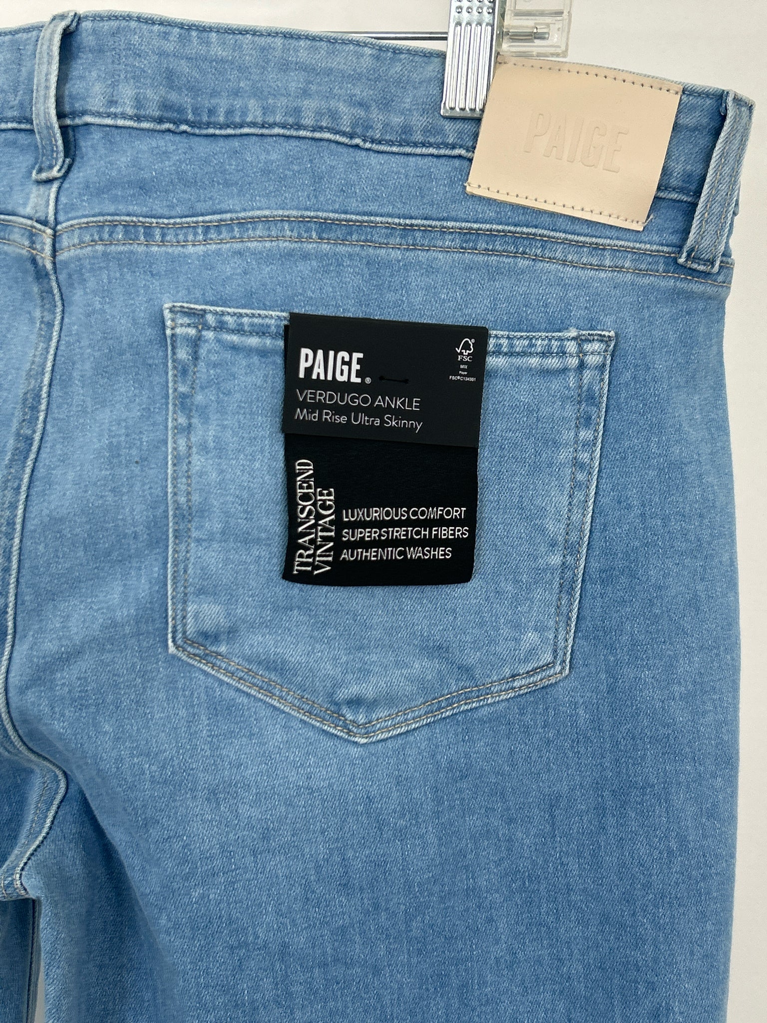 PAIGE Size 34 BLUE DENIM Women jeans