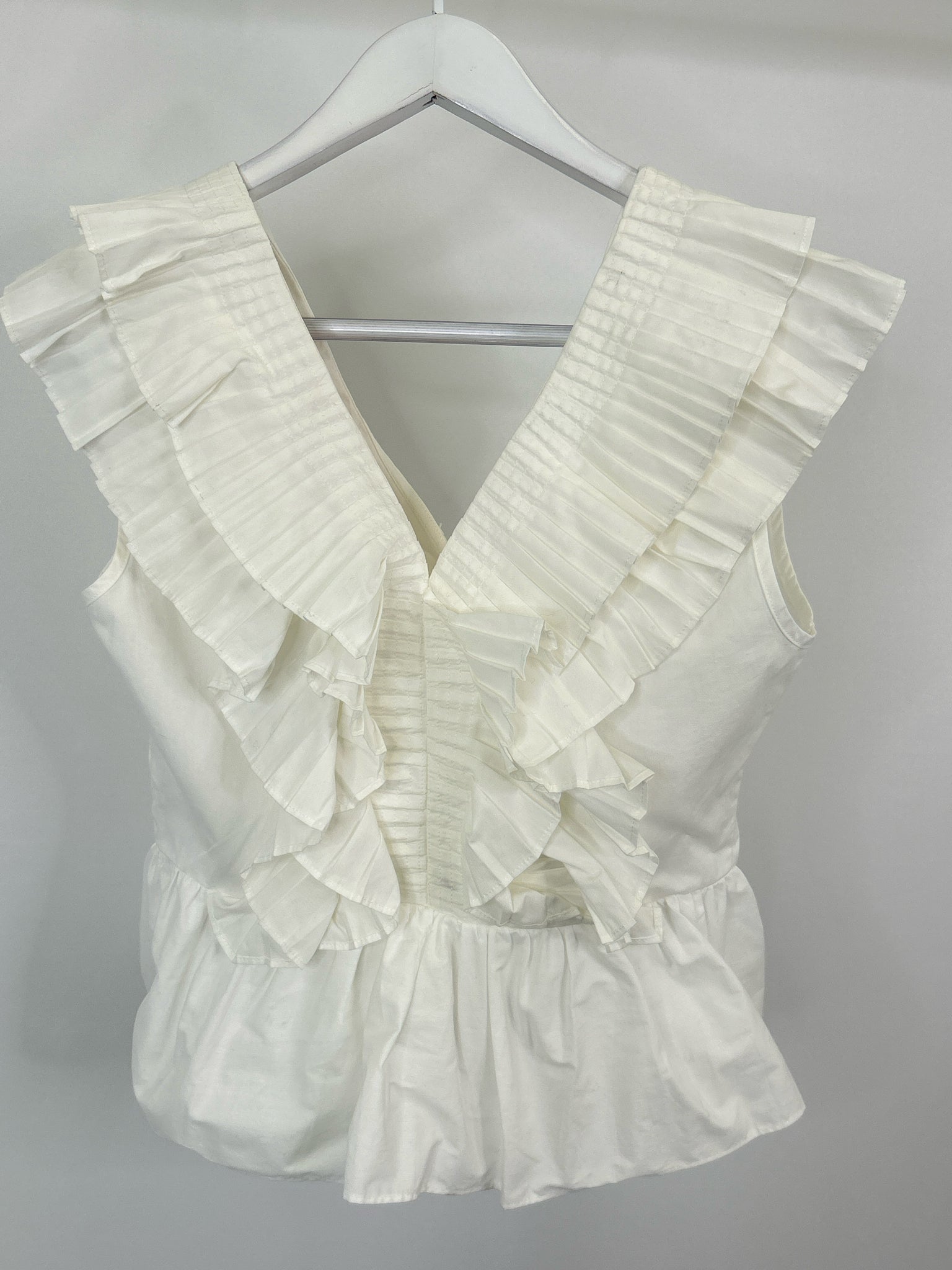 NEKANE NKN Size M White Women Blouse NWT