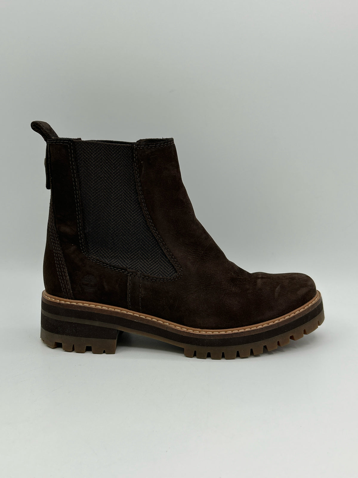 TIMBERLAND Size 8M DARK BROWN Women Booties