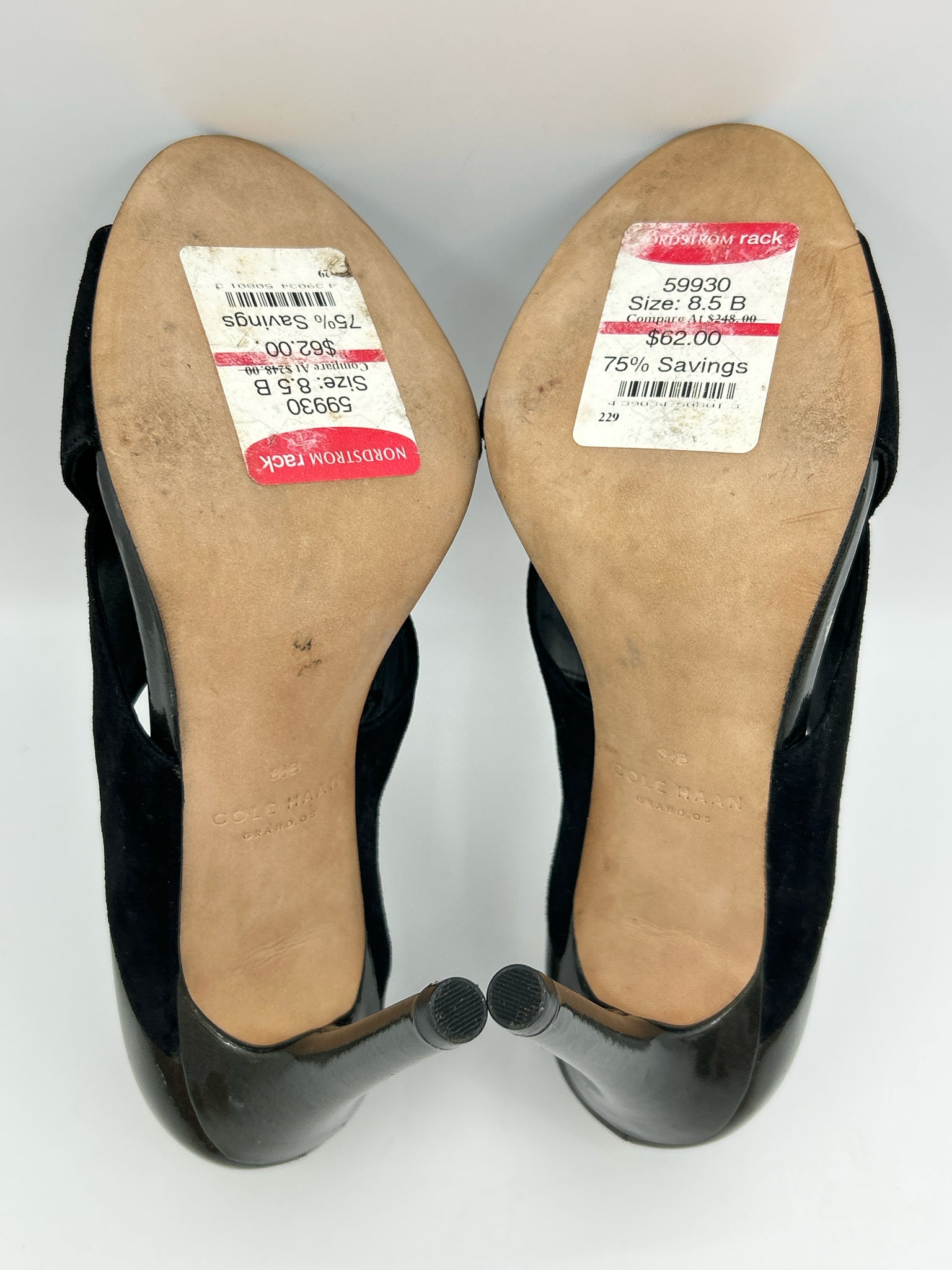 COLE HAAN Size 8.5B GREEN & BLACK Women Pumps