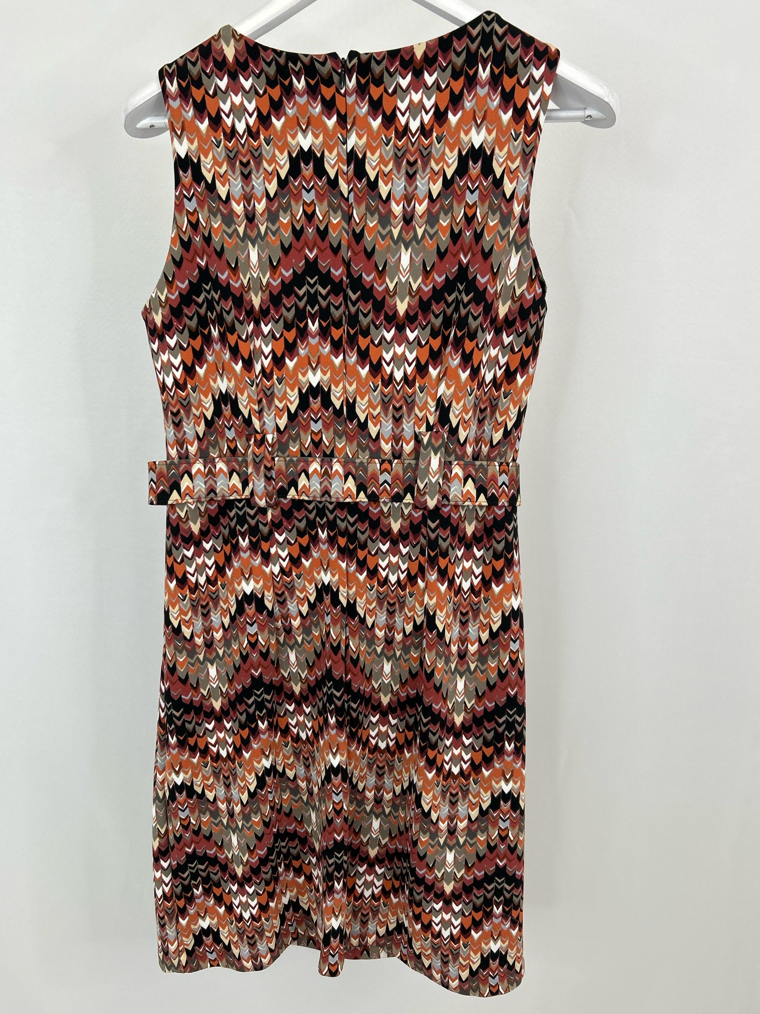 DIANE VON FURSTENBERG Size 8 Orange Print Women Dress