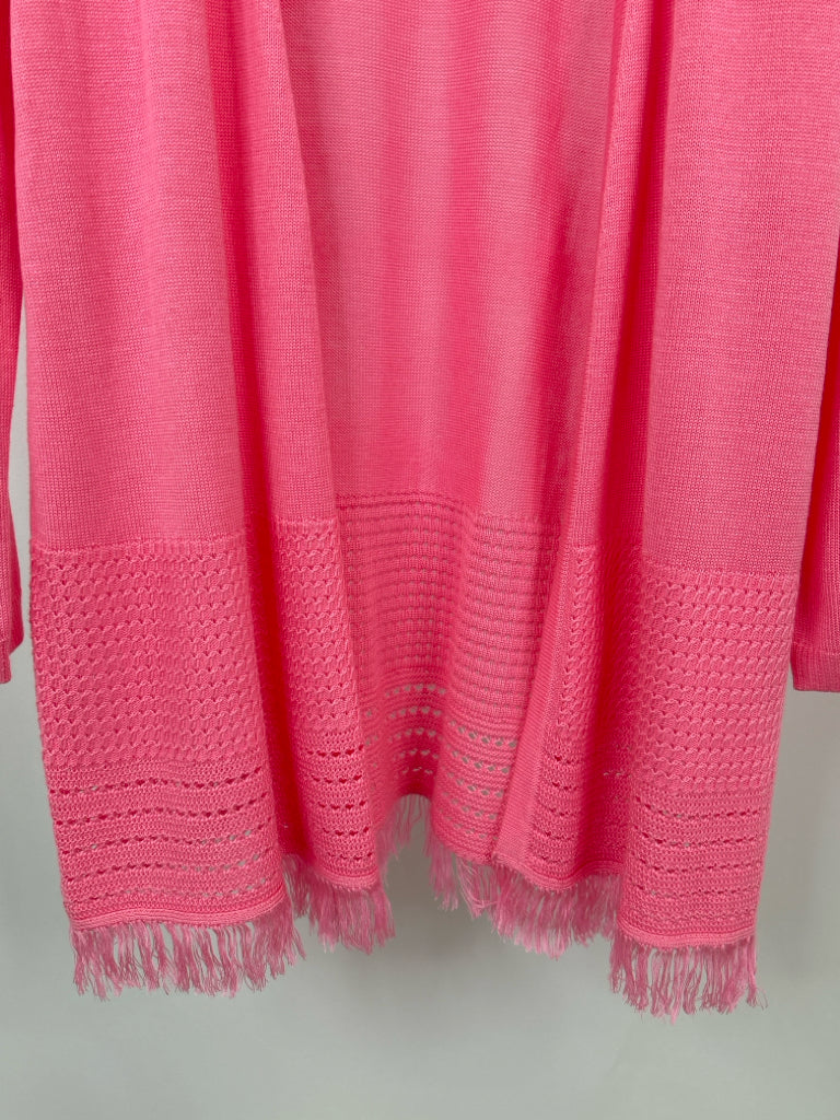 TALBOTS Size L Pink Cardigan