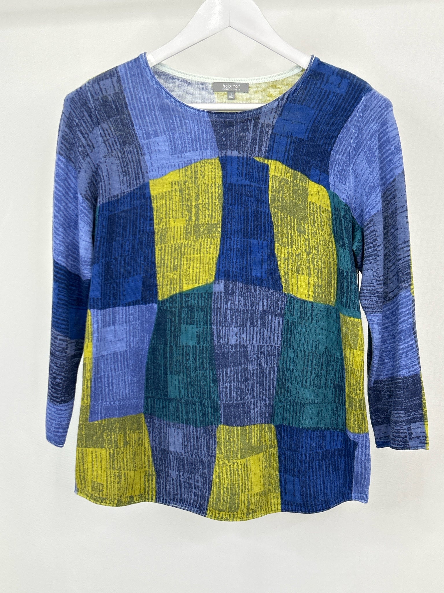 HABITAT Size S Blue Print Women Top