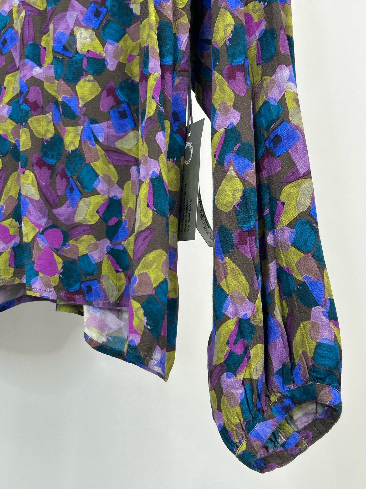 HABITAT Size S Purple Print Women Blouse