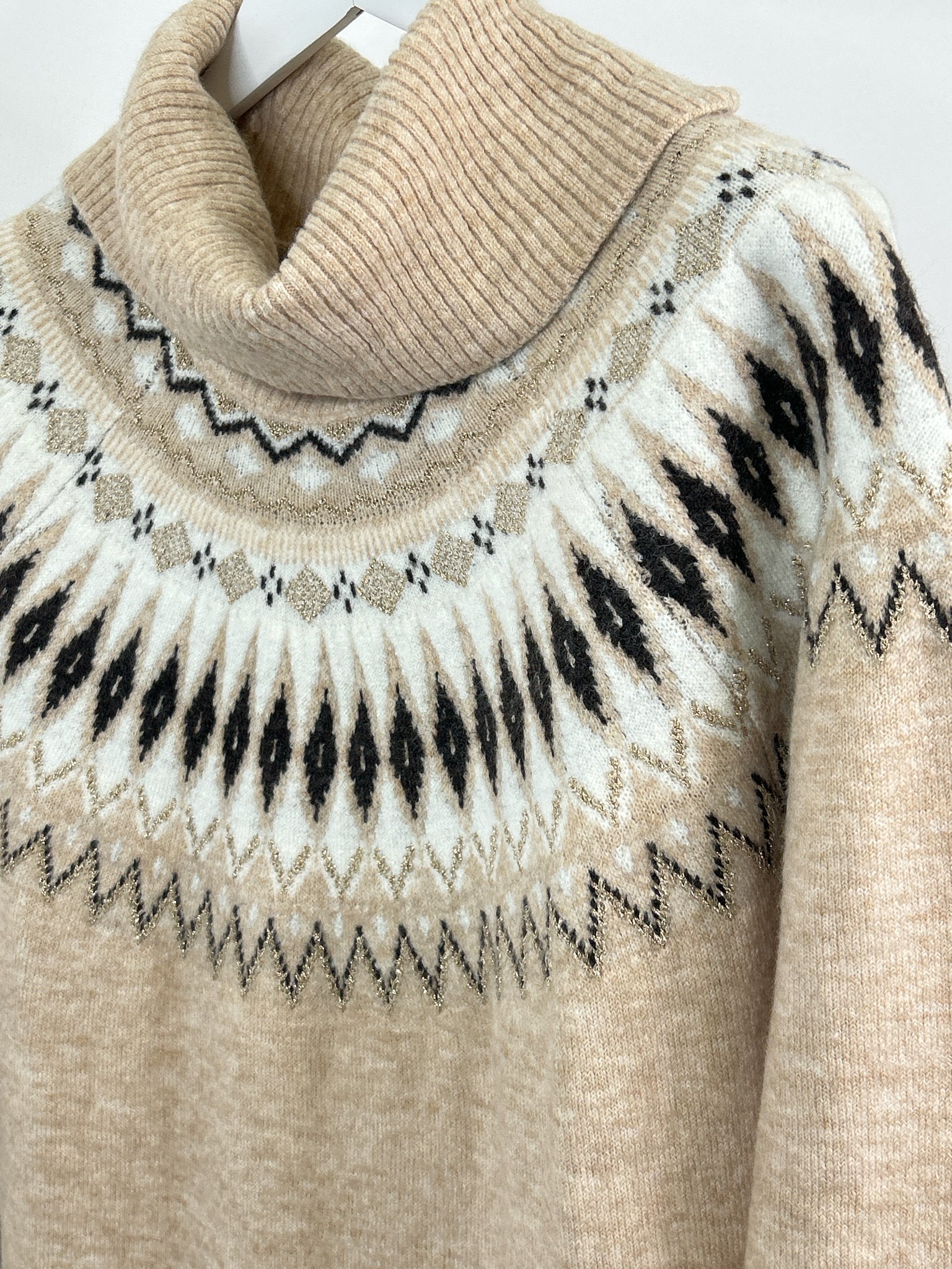 LANE BRYANT Size 18/20 Oatmeal Print Women Dress