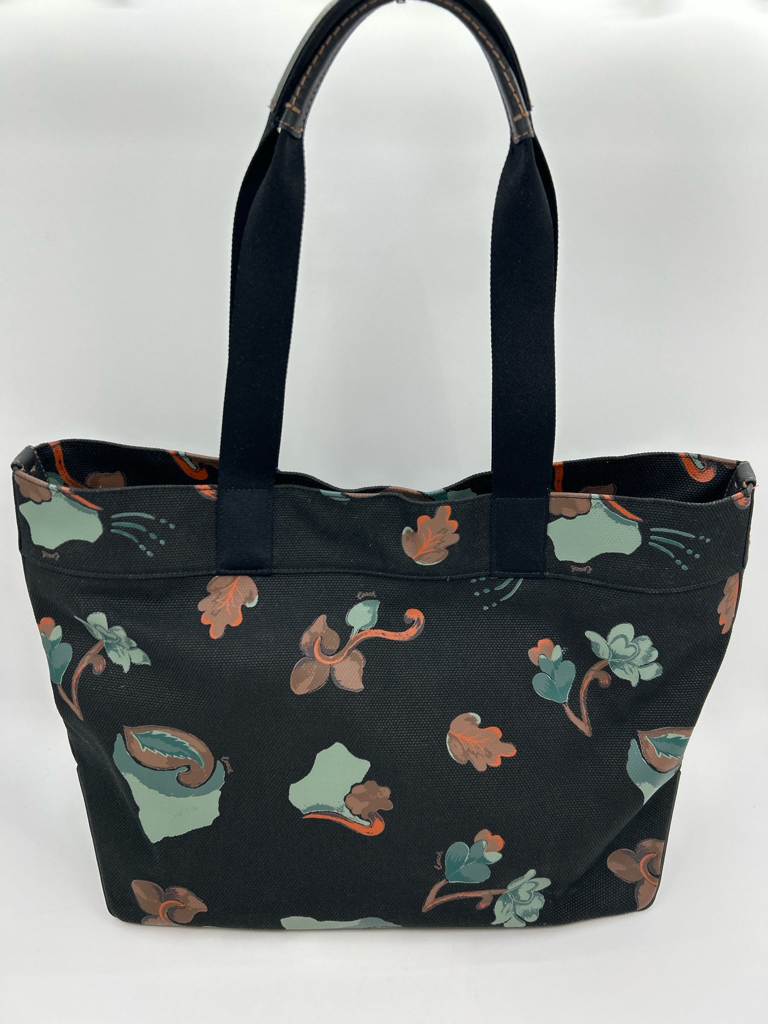 Coach Black Print Women Tote