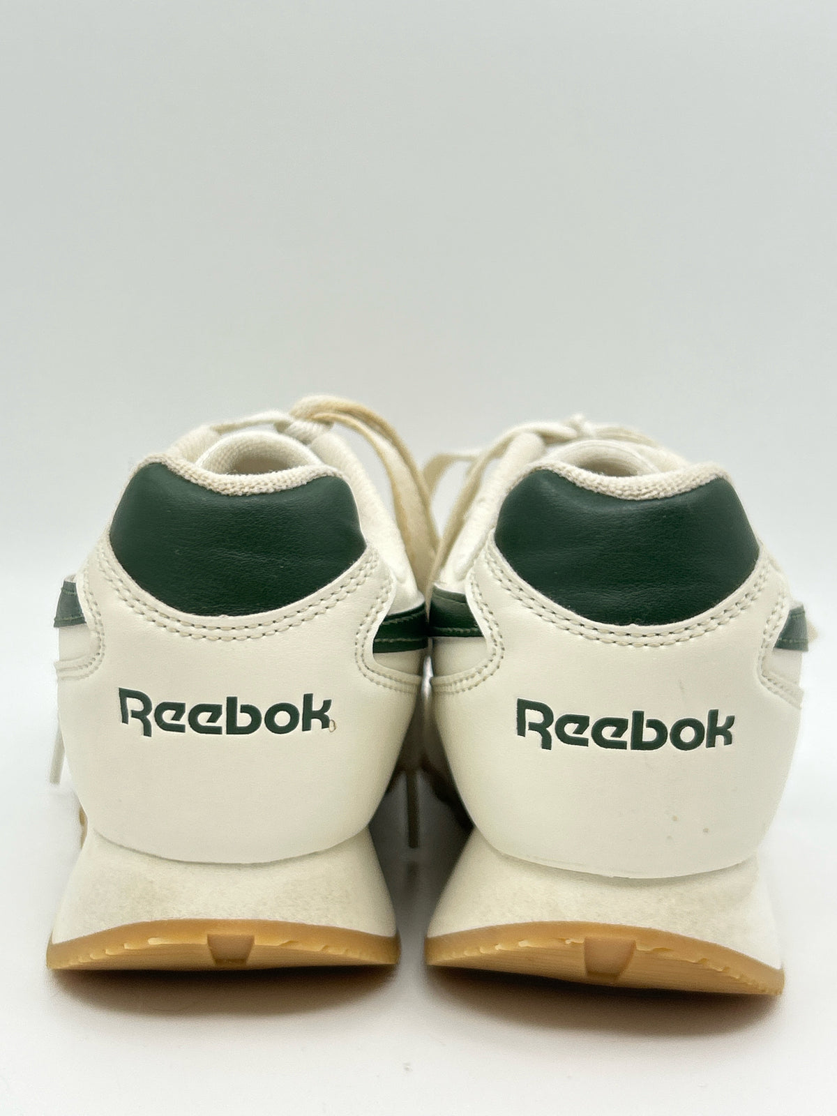 REEBOK Size 8.5 IVORY AND GREEN Women Sneakers
