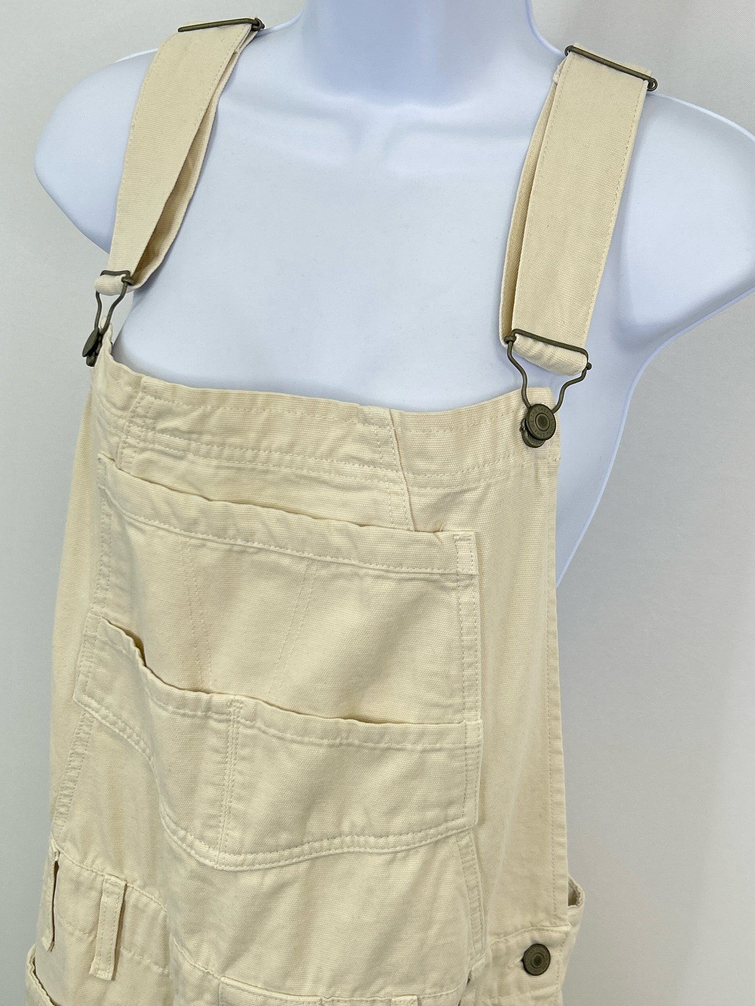 FREE PEOPLE Size L Cream Women Overall