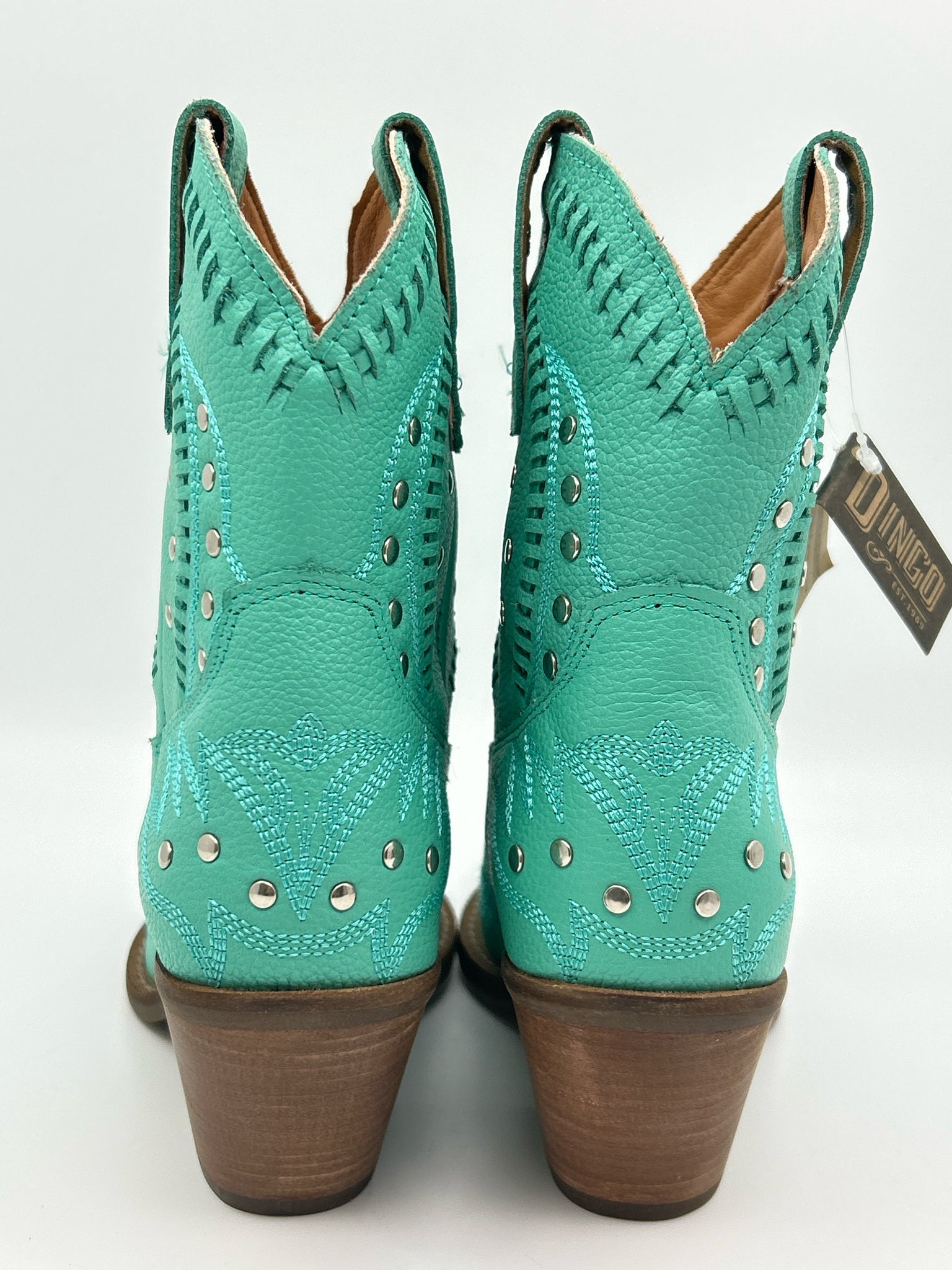 DINGO Size 8.5M Green Women Booties